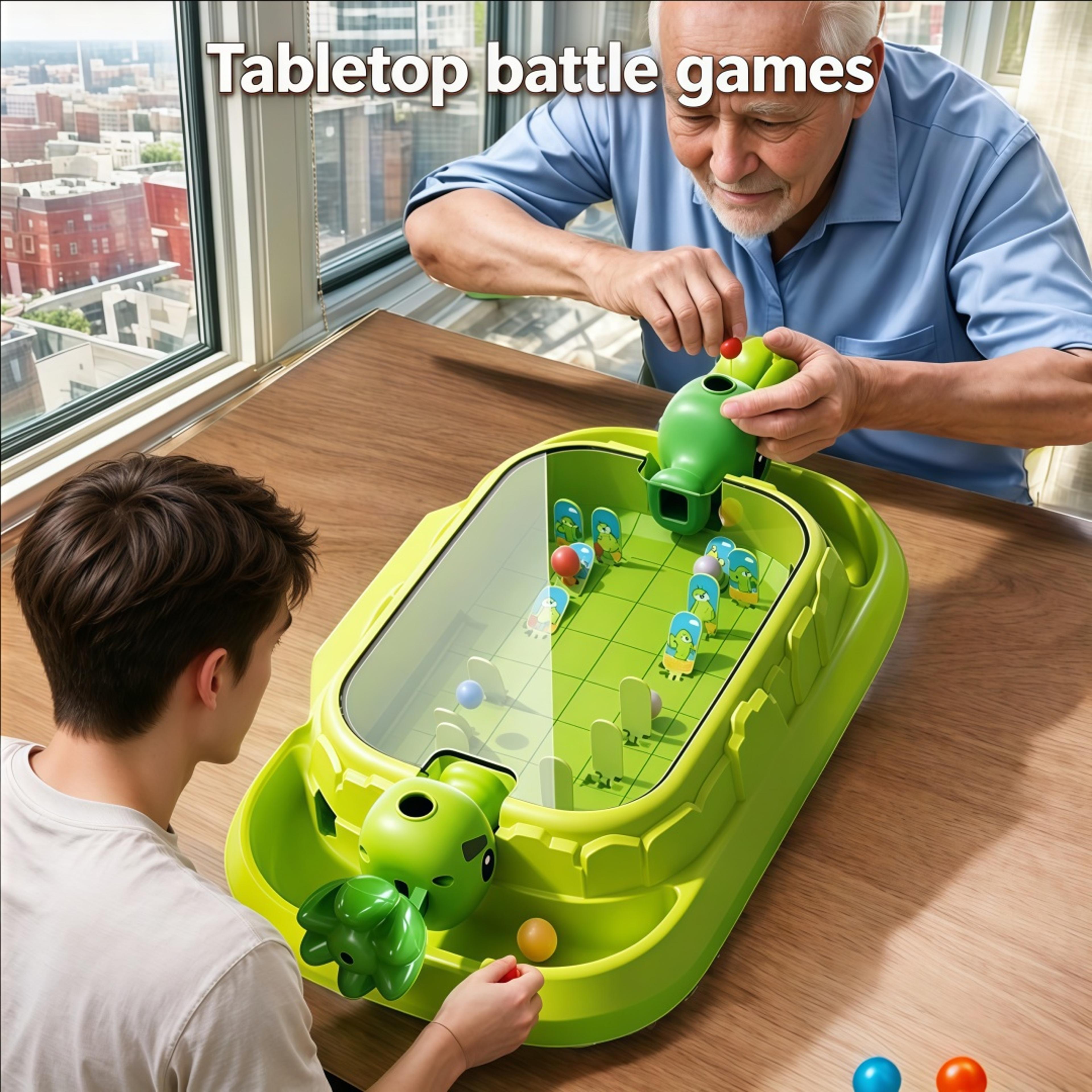 two player tabletop shooting battle game interactive family strategy toy