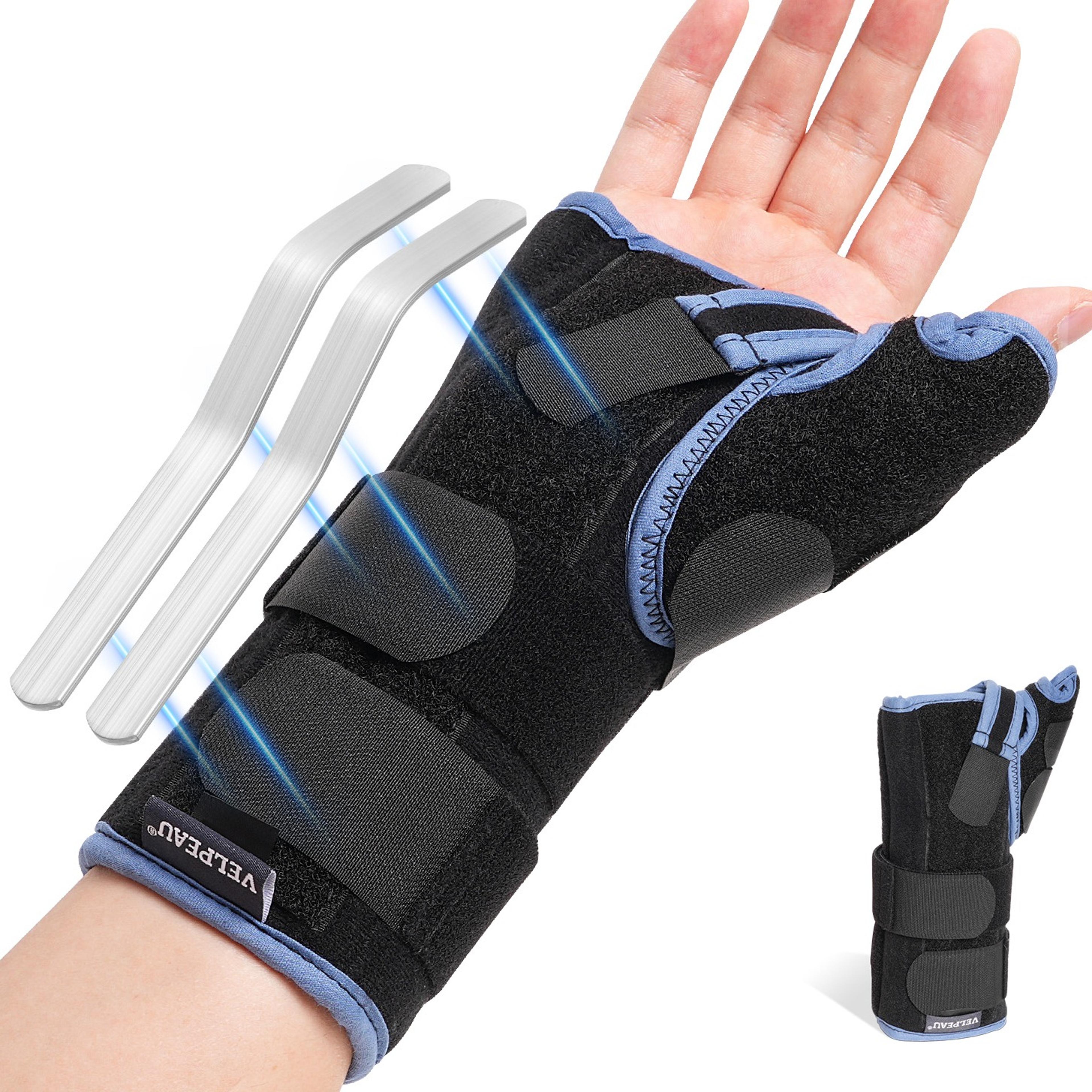 adjustable wrist splint brace with thumb support for carpal tunnel and tendonitis