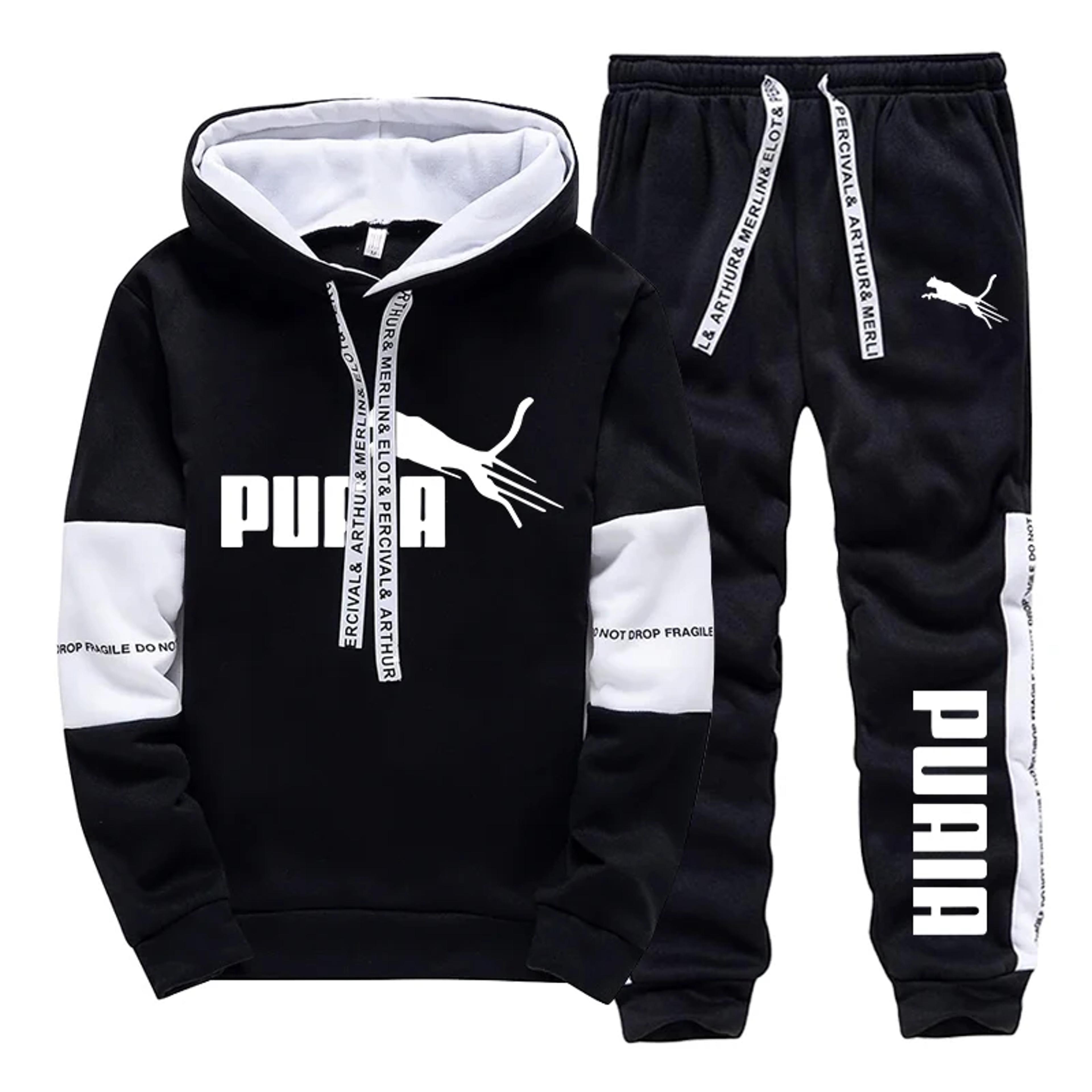 Mens Two Piece Hoodie And Sweatpants Set Casual Pullover Jogging Suit 12