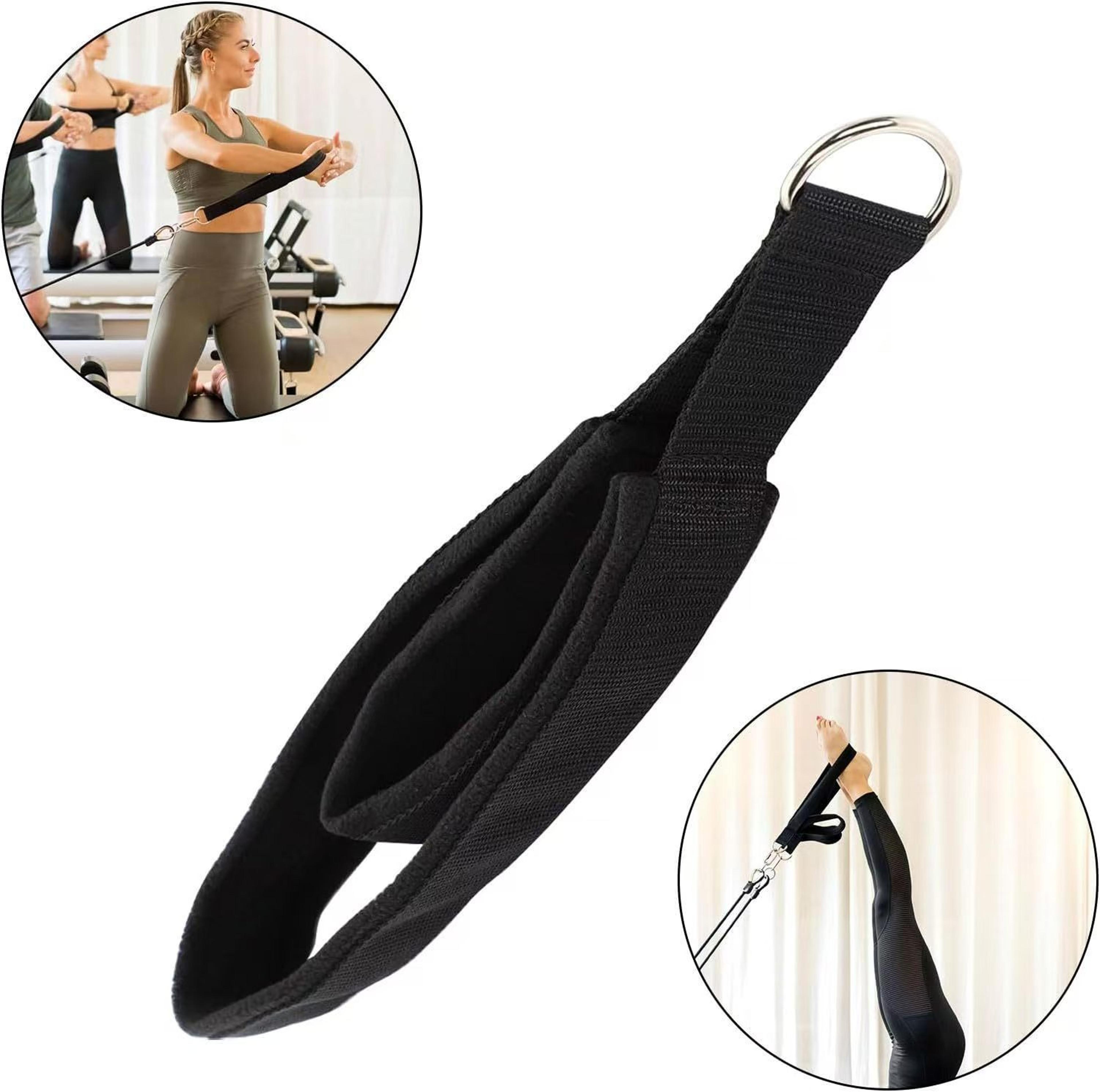 Pilates Resistance Band Double Ring Ankle Strap For Stretching Yoga  Home Workouts 1