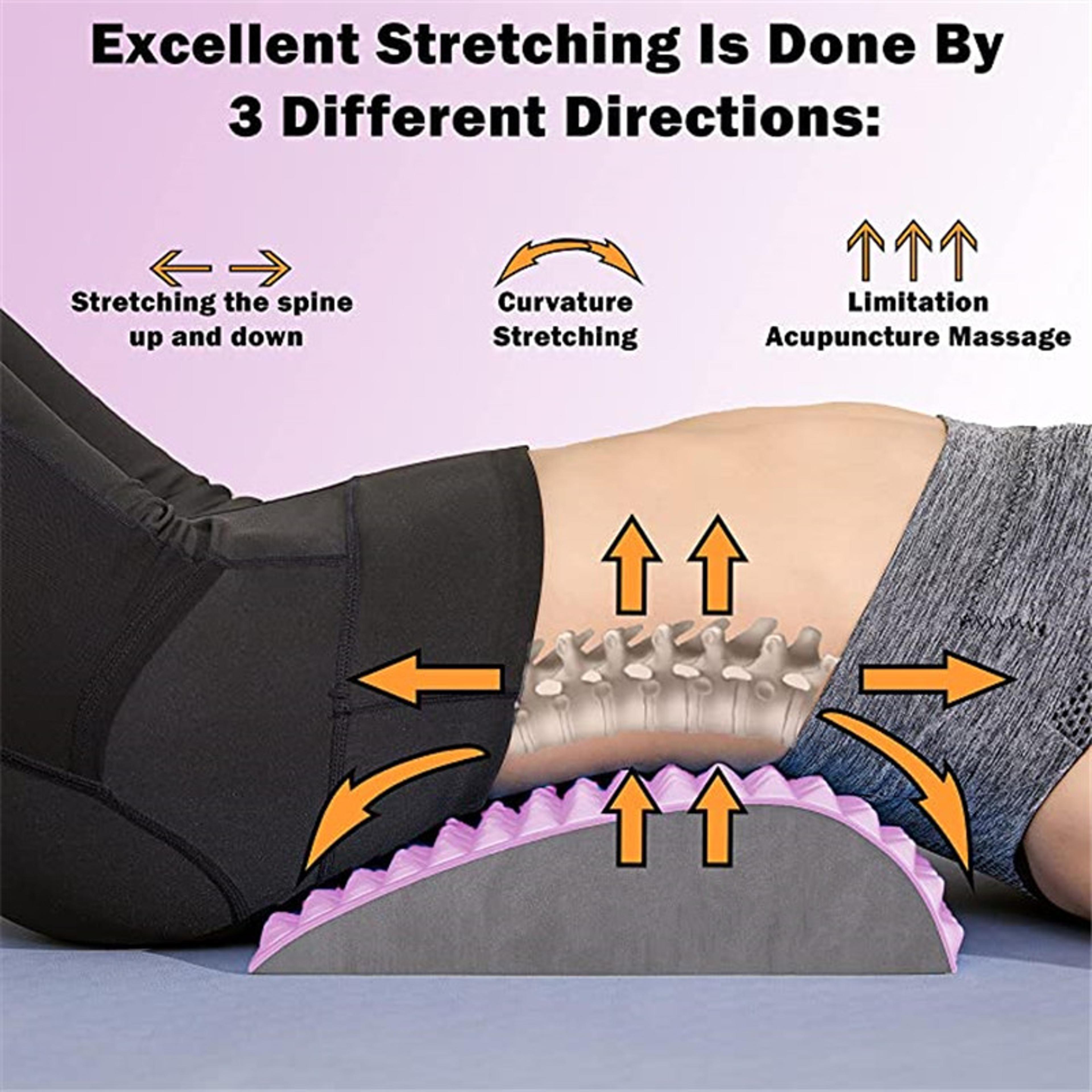 Back Stretcher For Back Pain Relief With Lumbar Support  Posture Correction 3