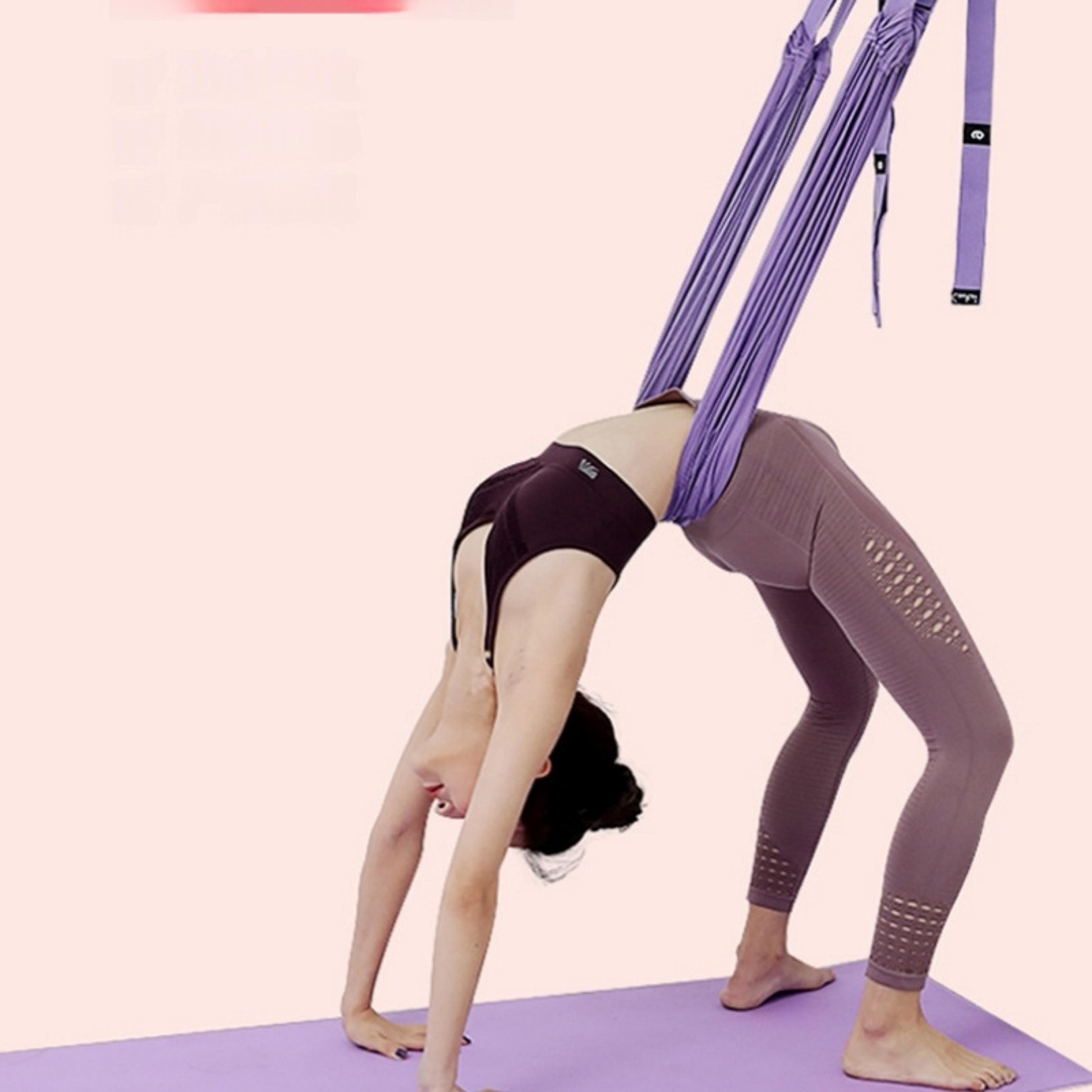 Door Yoga Trainer Stretching Strap For Back Flexibility  Home Fitness 4