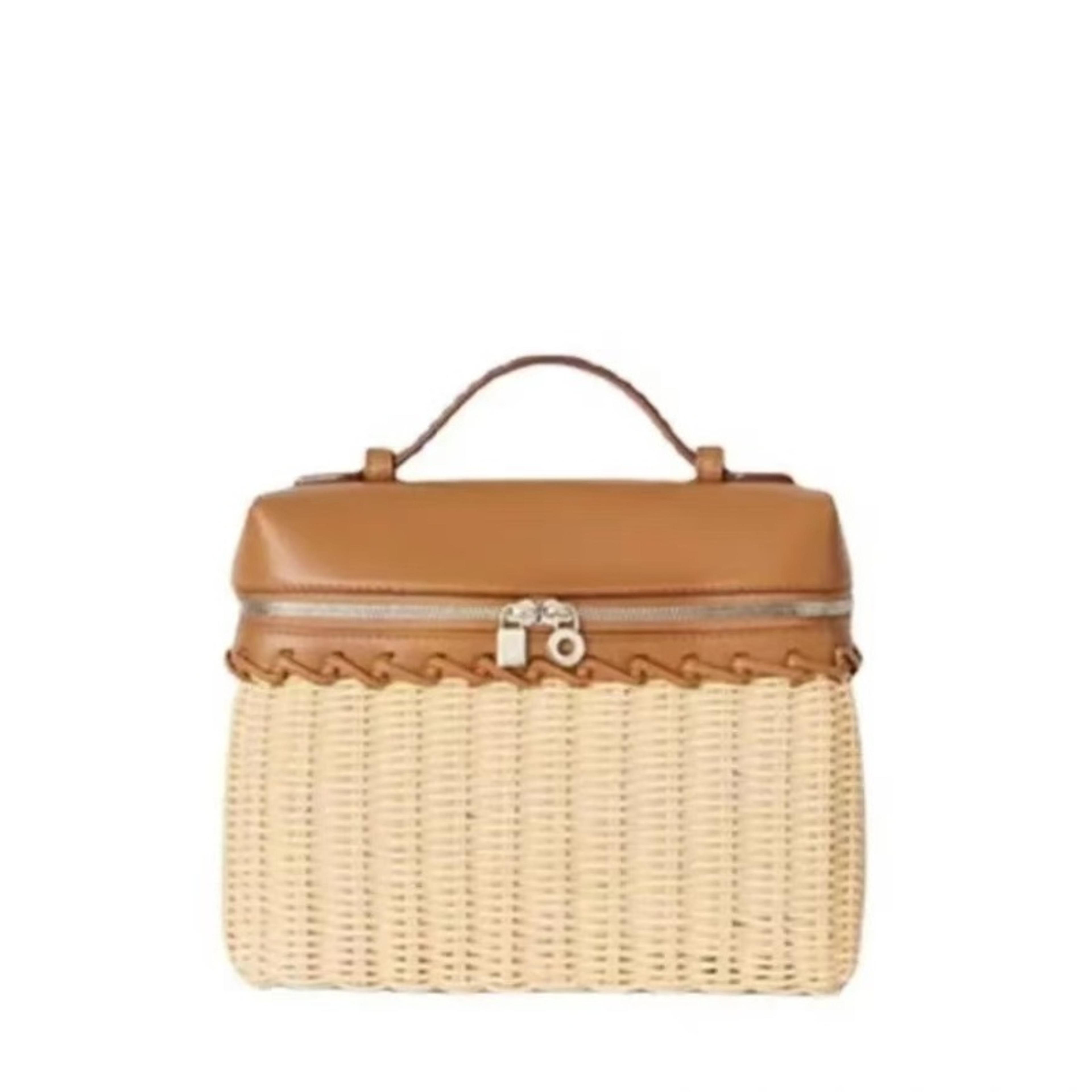 Summer Handmade Rattan Crossbody Bag Vintage Woven Straw Handbag For Women 4