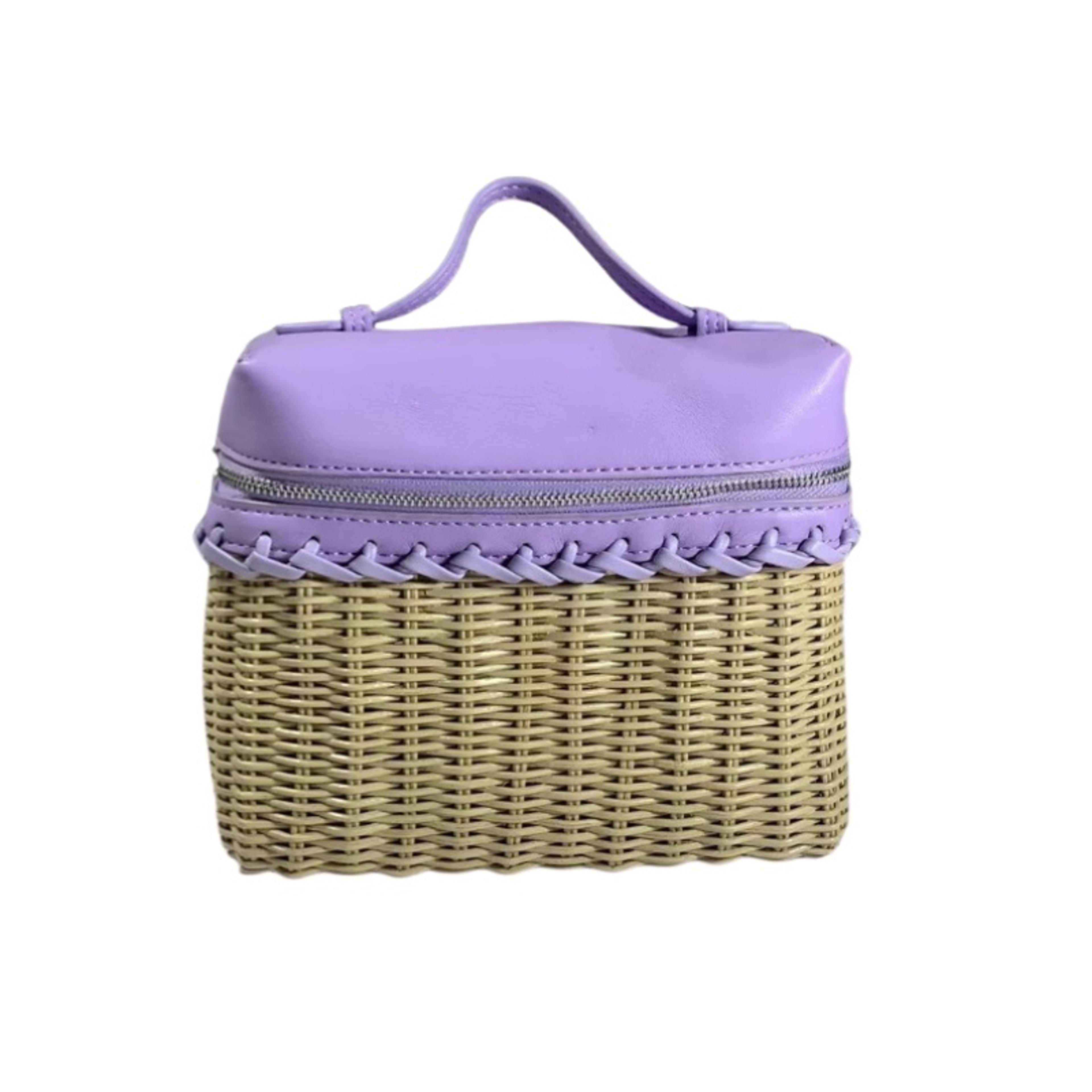 Summer Handmade Rattan Crossbody Bag Vintage Woven Straw Handbag For Women 1