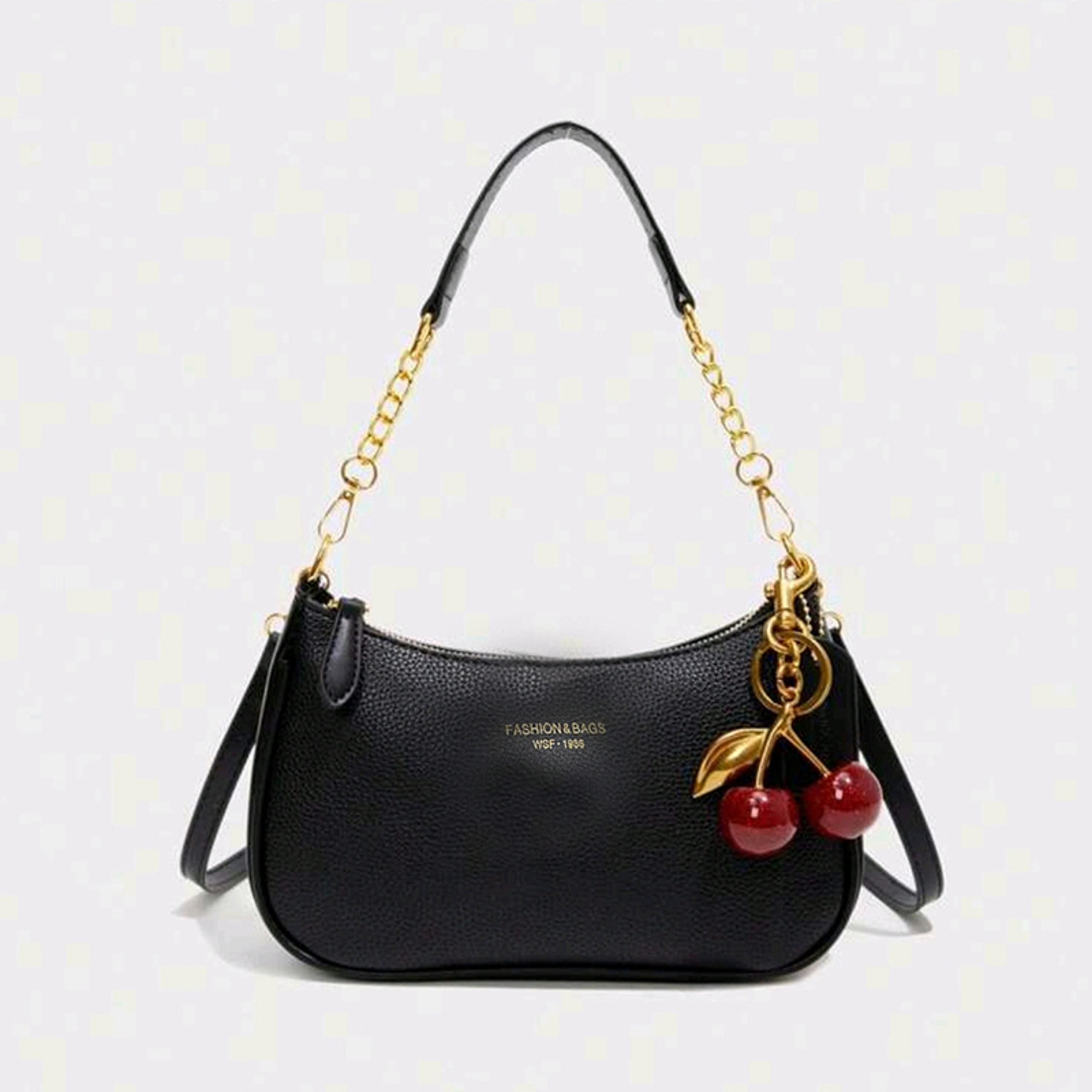 Elegant Crossbody Bag For Women PU Leather Crescent Shoulder Purse With Adjustable Strap 1