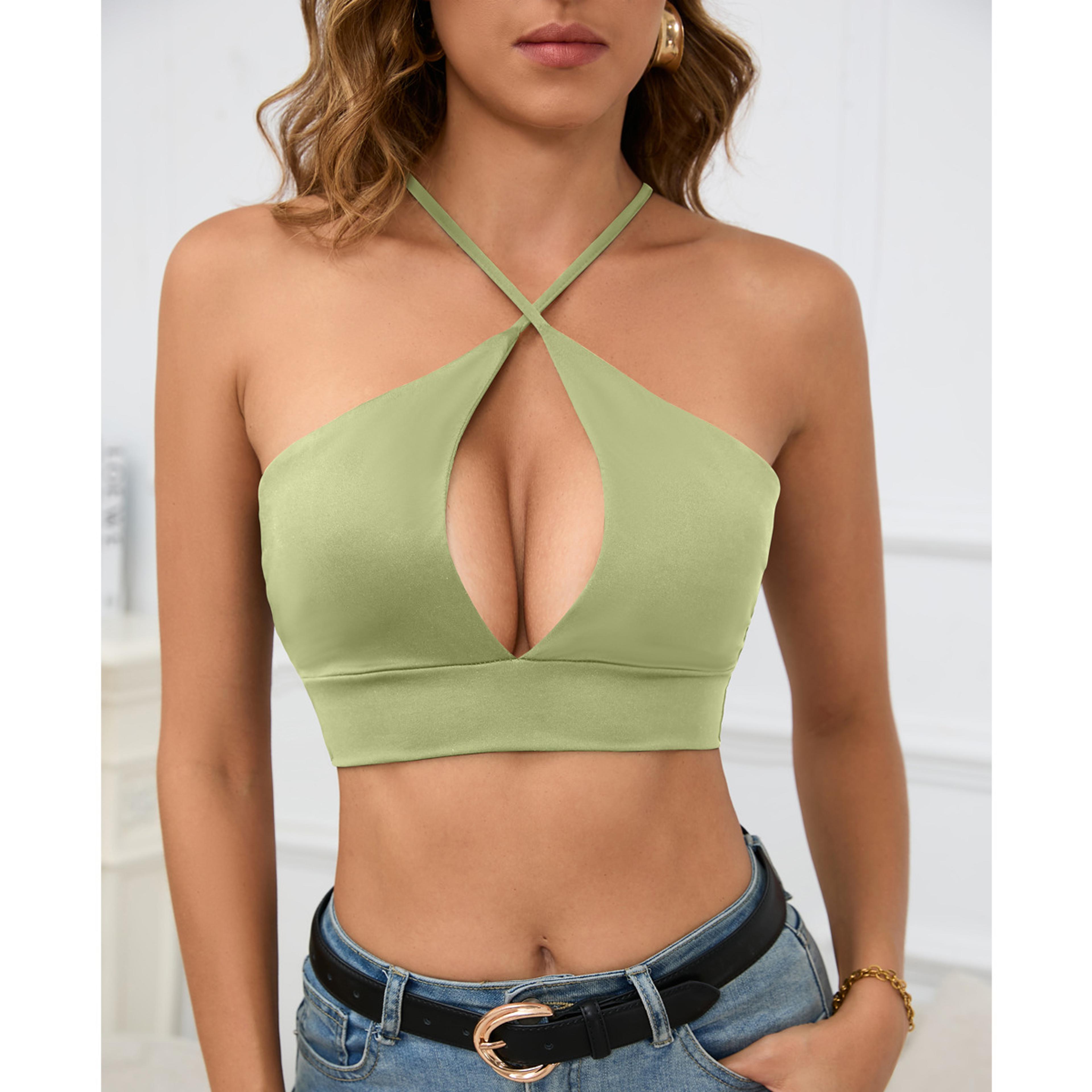 Elegant Hollow Out Camisole Backless Bodycon Tank Top For Women Summer Clubwear 2