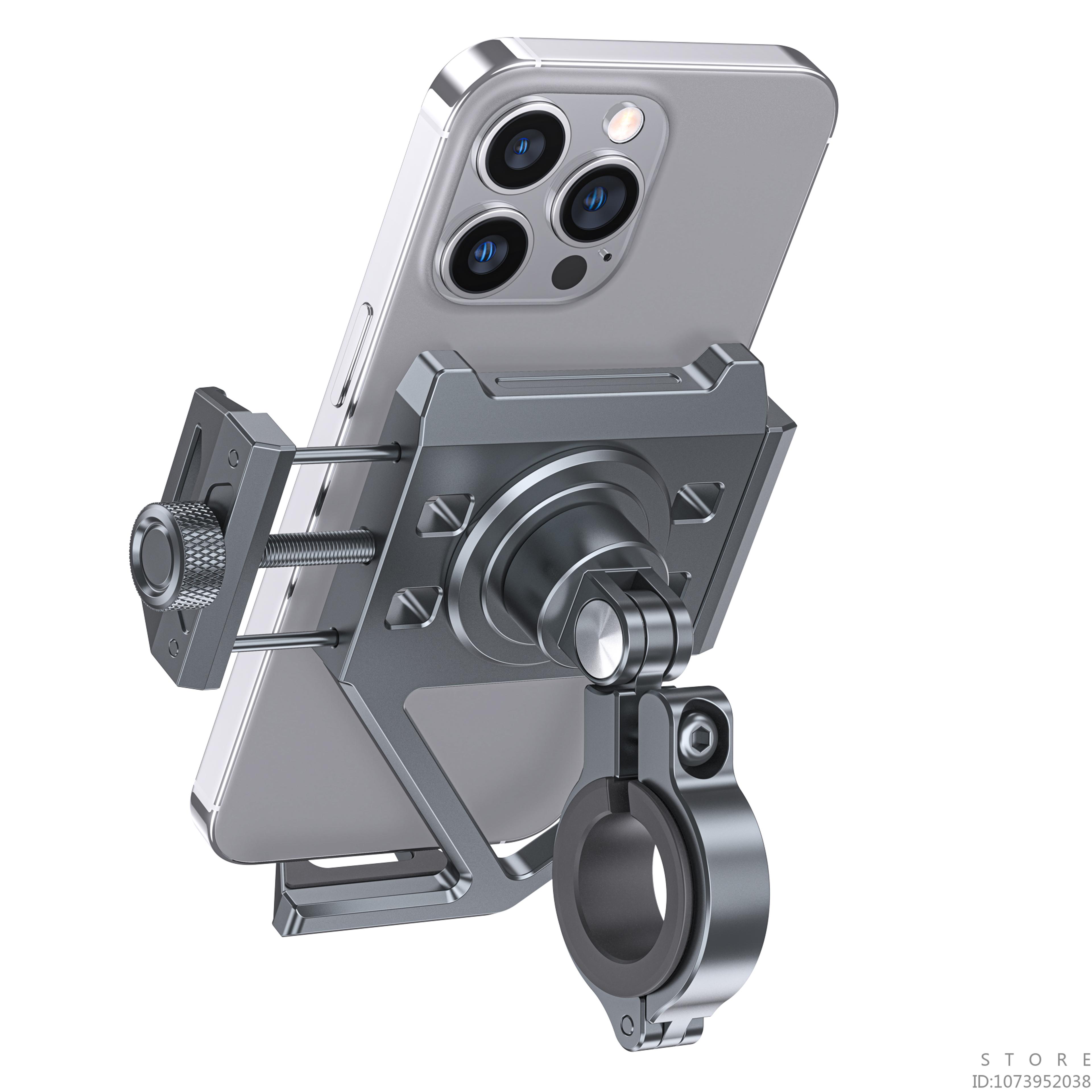 Aluminum Motorcycle Phone Mount For Bike Handlebars 5