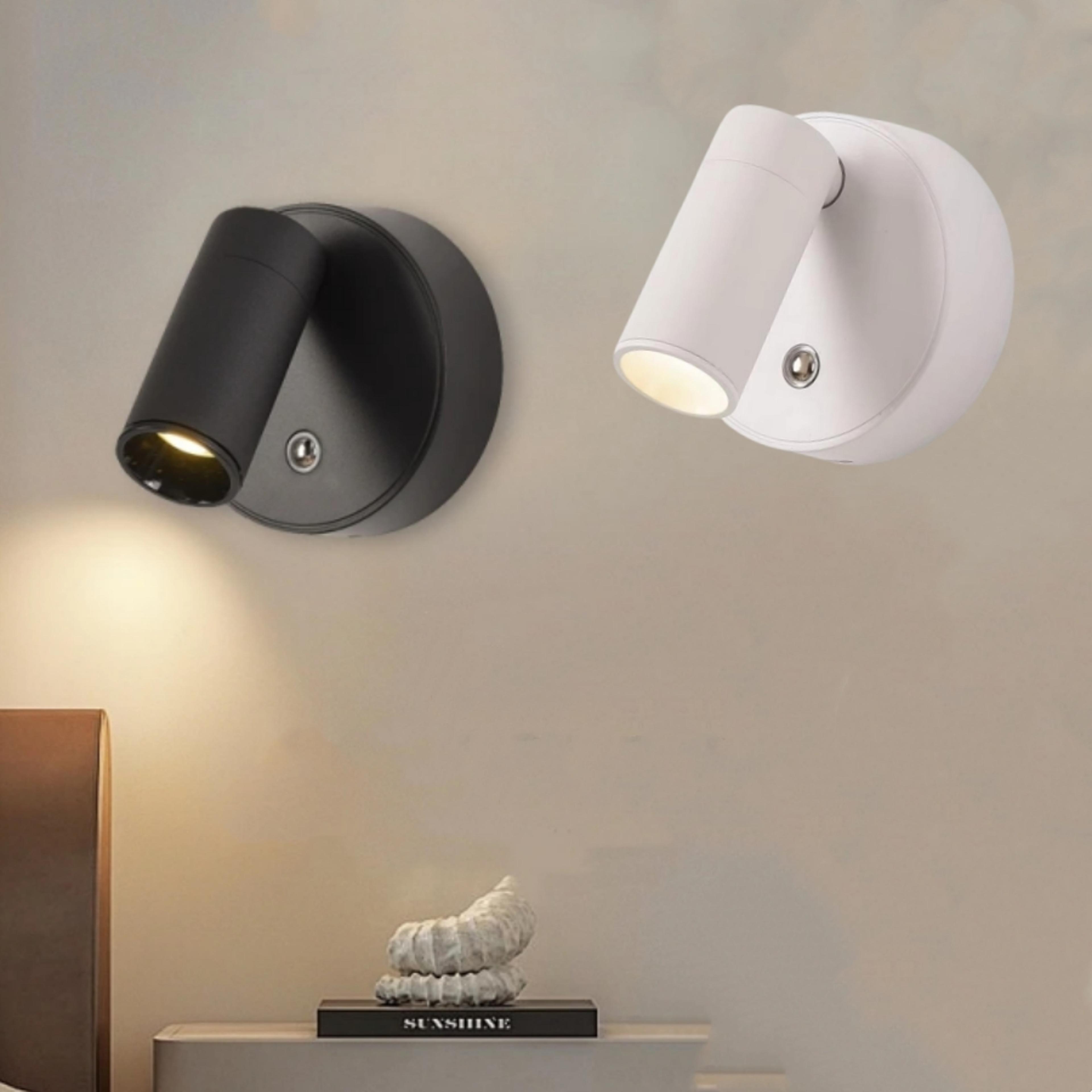 Rechargeable Wall Lamp Magnetic LED Reading Light With Rotation  Touch Control 1