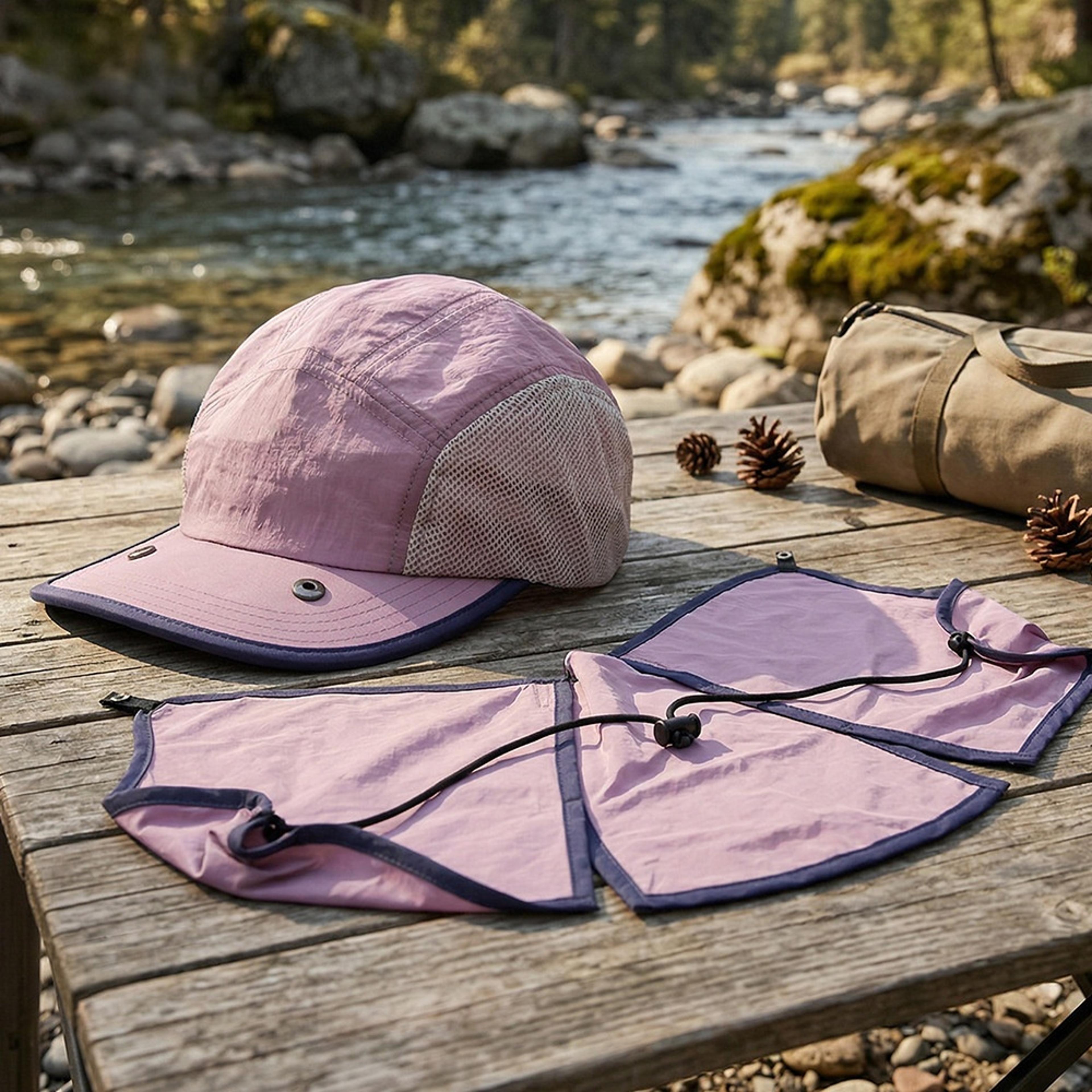 Sun Visor Flap Hat Quick Dry 5 Panel Baseball Cap Men Women Mesh Breathable Outdoor Fishing Neck Co 6