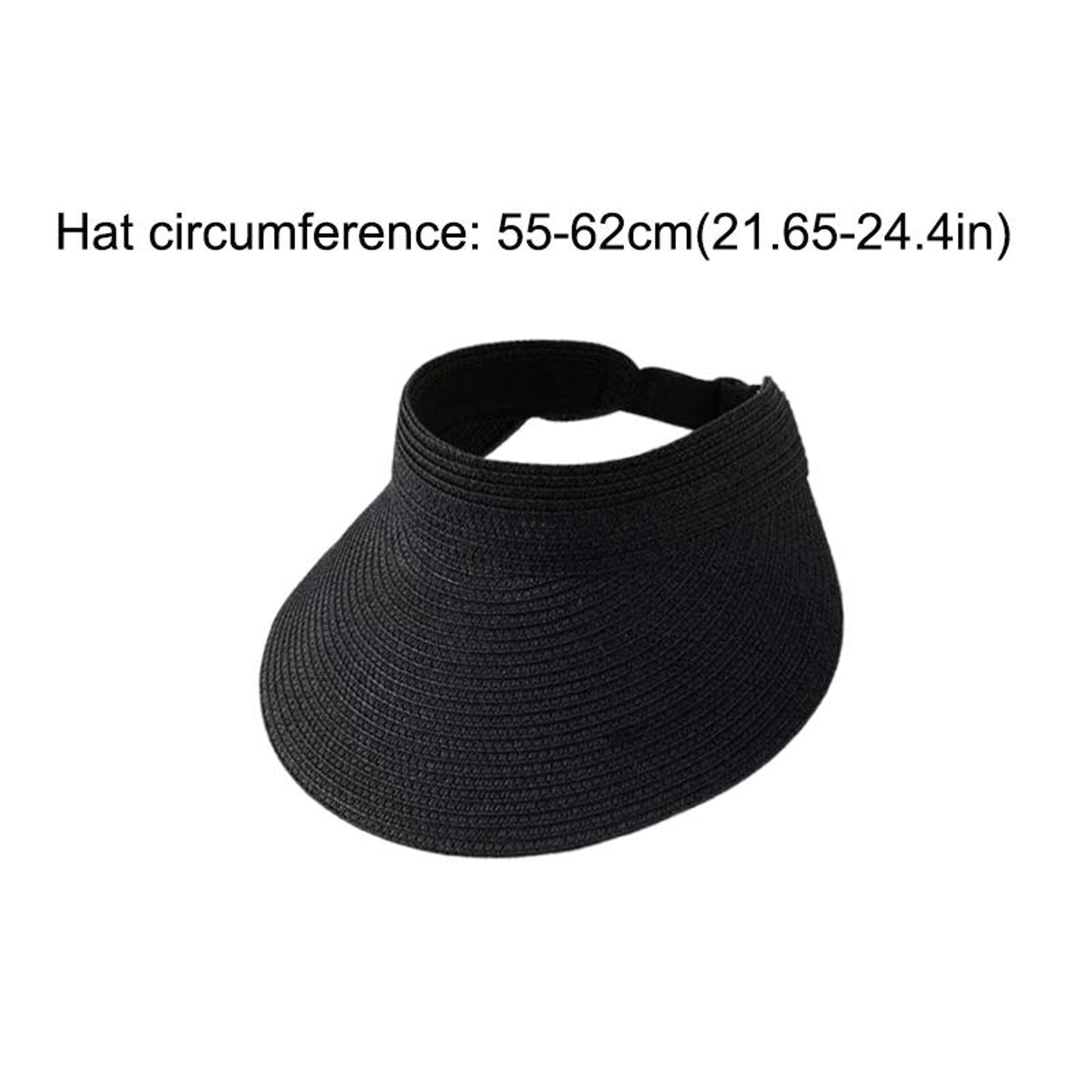 Wide Brim Visor Sun Hat For Women With Foldable Ponytail Design 8