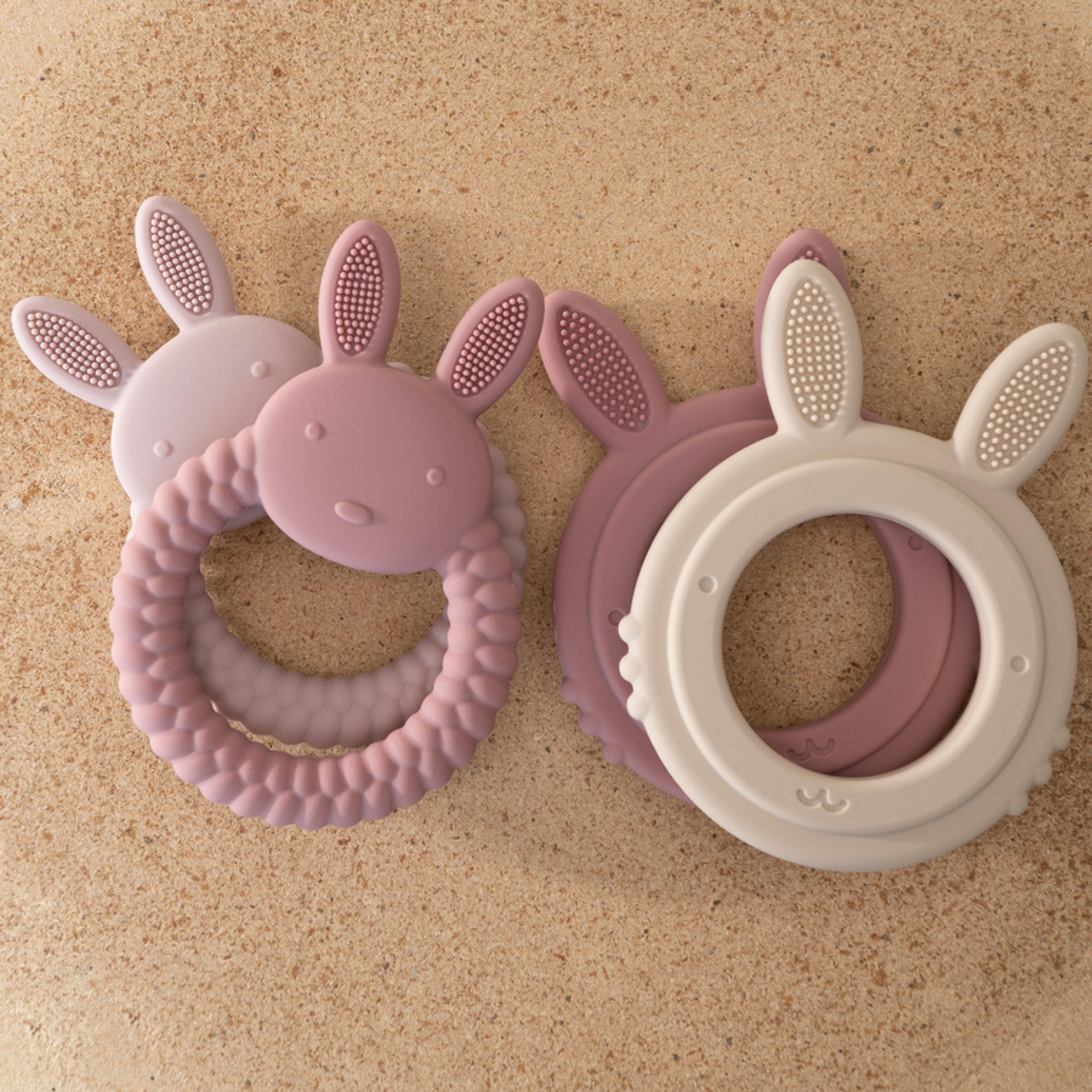 Baby Teether Silicone Rabbit BPA Free Teething Toy For Newborns  Infants 8