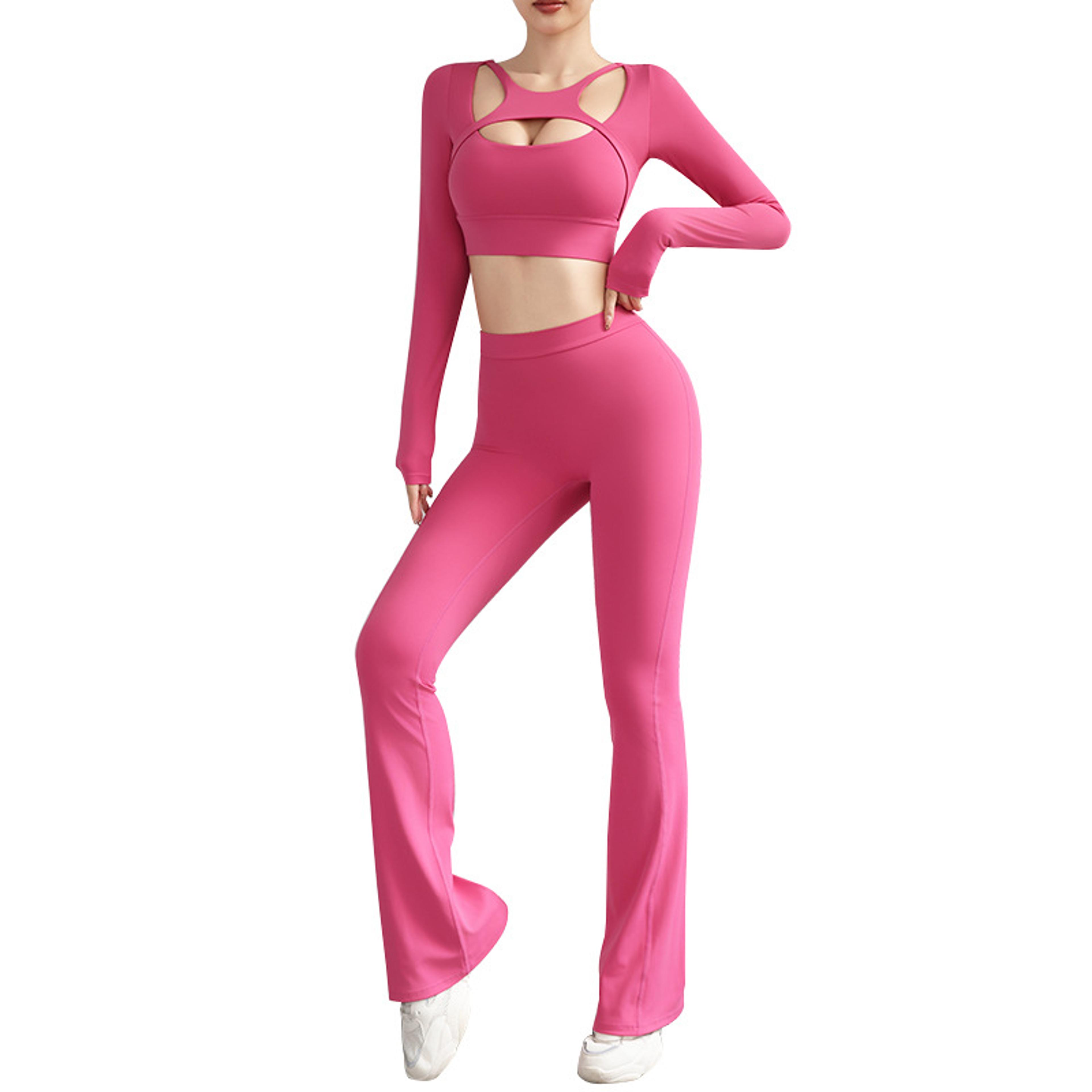 Long Sleeve Yoga Crop Top Open Back Slim Fit Womens Gym Shirt For Pilates  Training 6