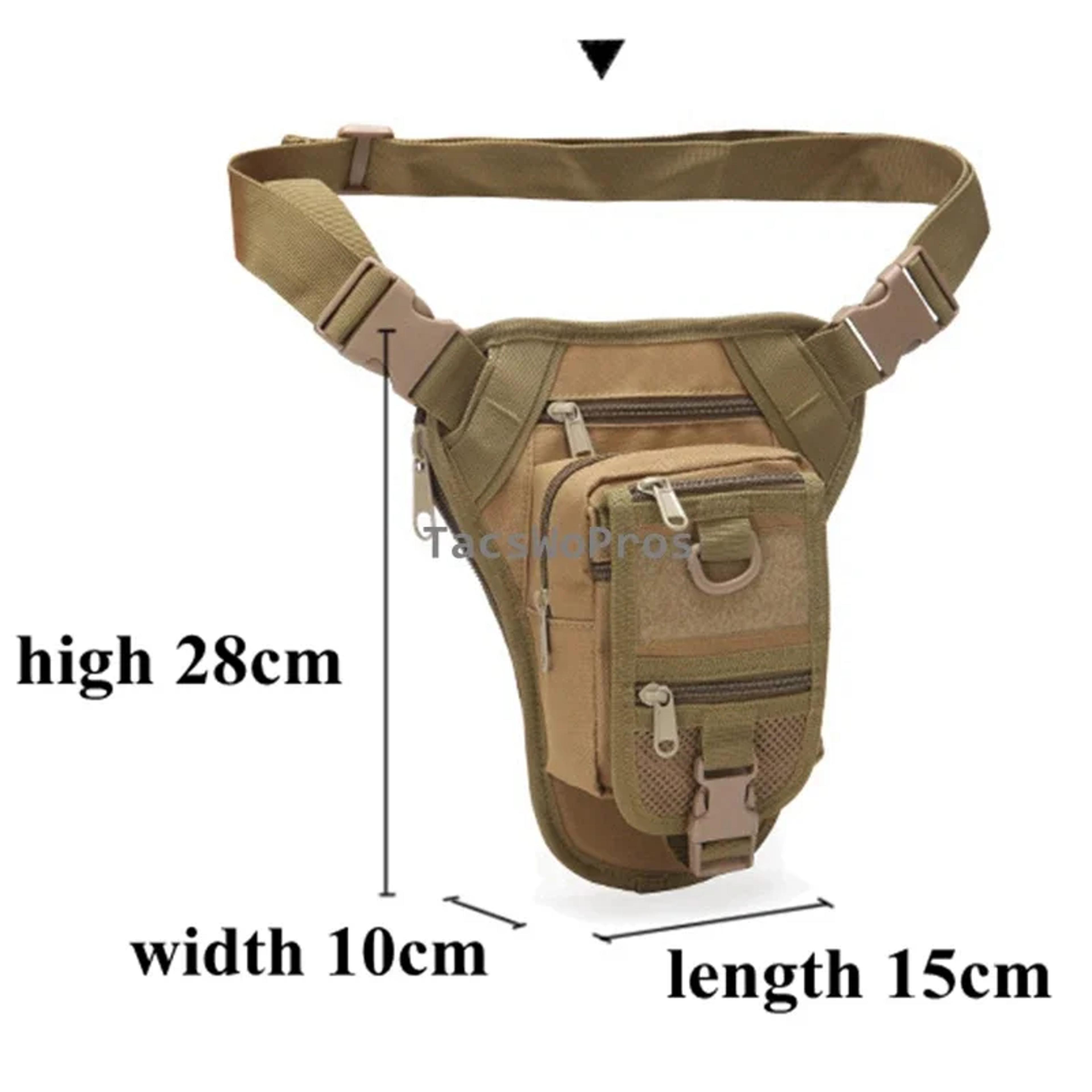 Tactical Drop Leg Bag With Adjustable Straps Motorcycle Leg Bag Outdoor Waist Pack 6