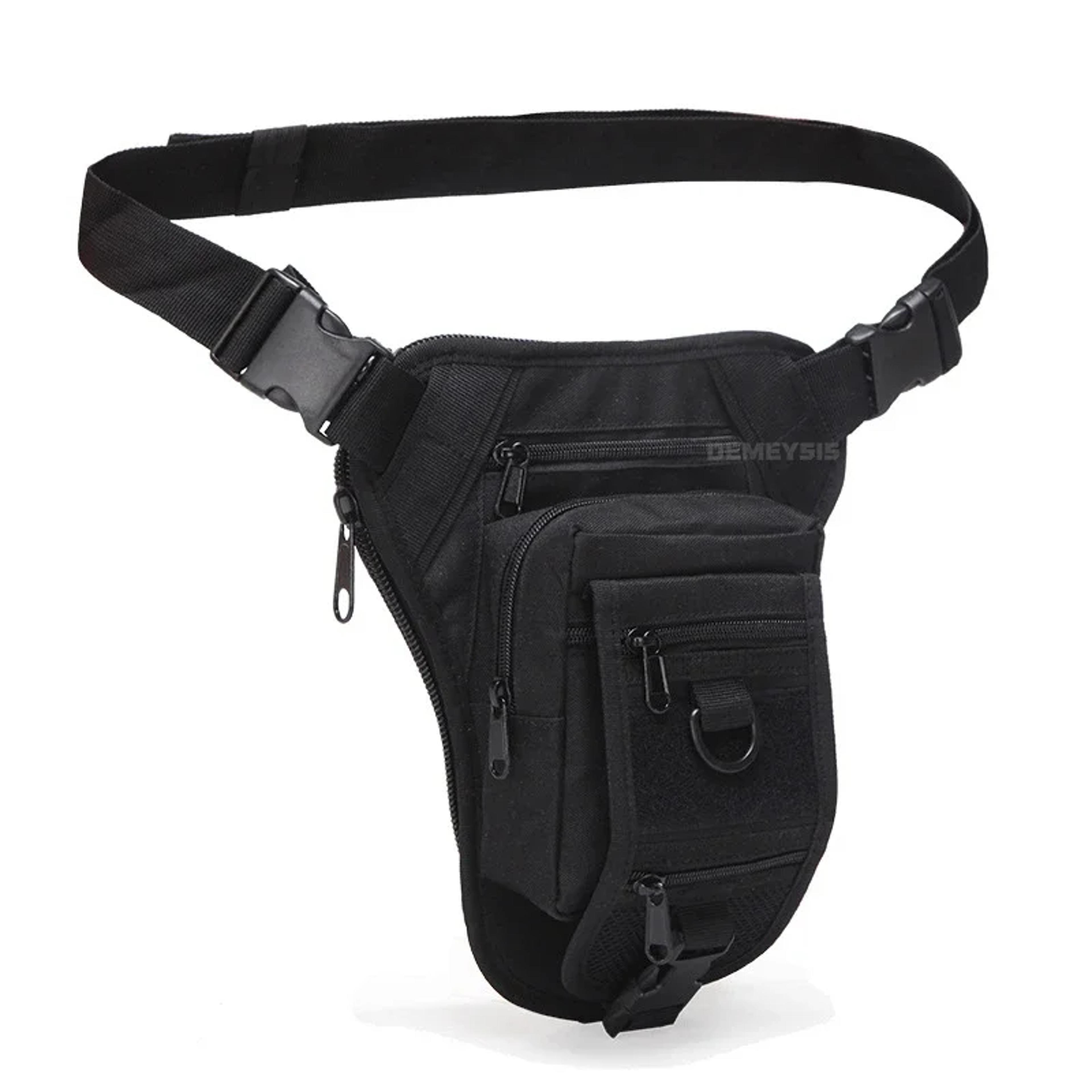 Tactical Drop Leg Bag With Adjustable Straps Motorcycle Leg Bag Outdoor Waist Pack 4