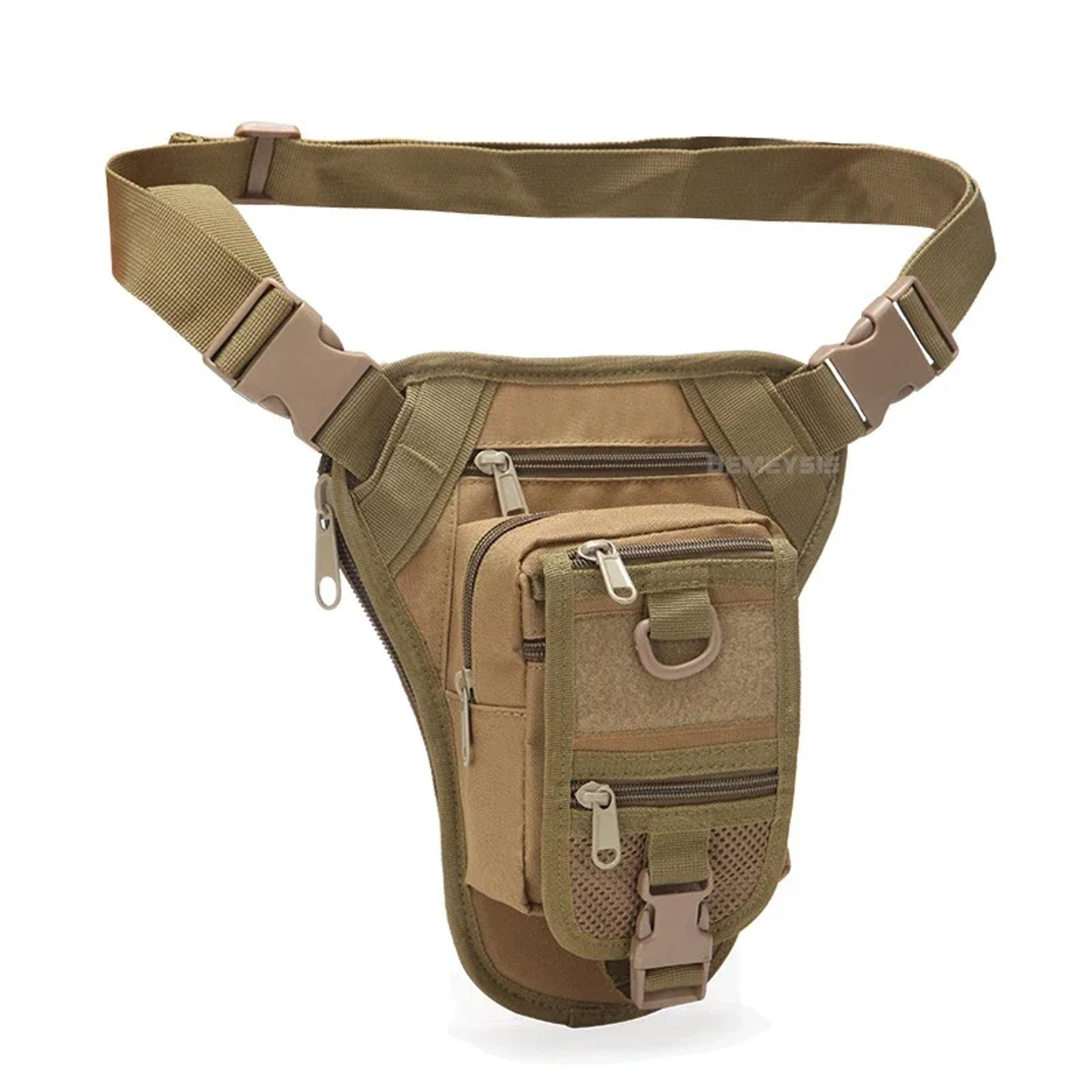 Tactical Drop Leg Bag With Adjustable Straps Motorcycle Leg Bag Outdoor Waist Pack 5