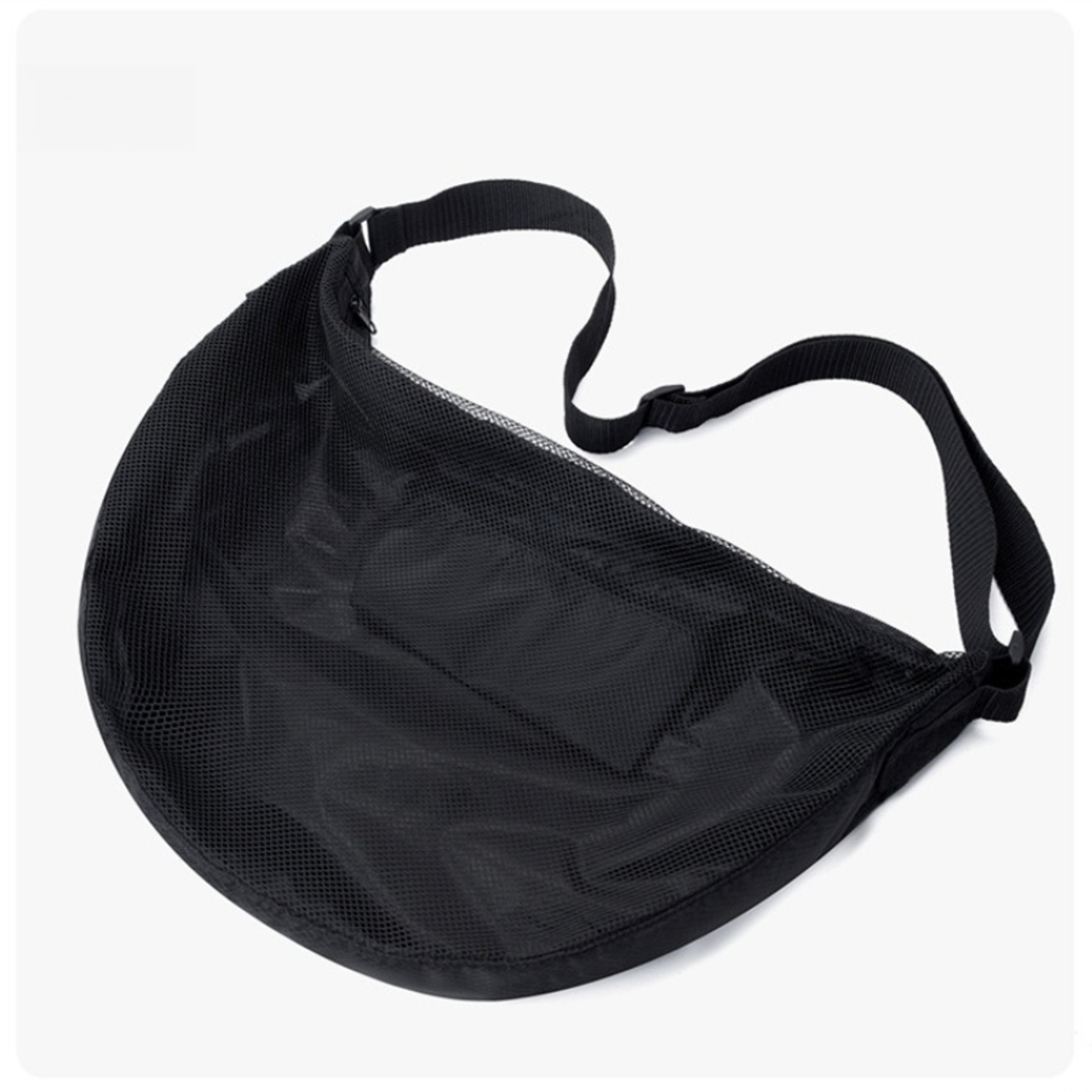 Portable Crossbody Sports Ball Storage Bag With Zipper For Soccer Basketball Volleyball Training 3