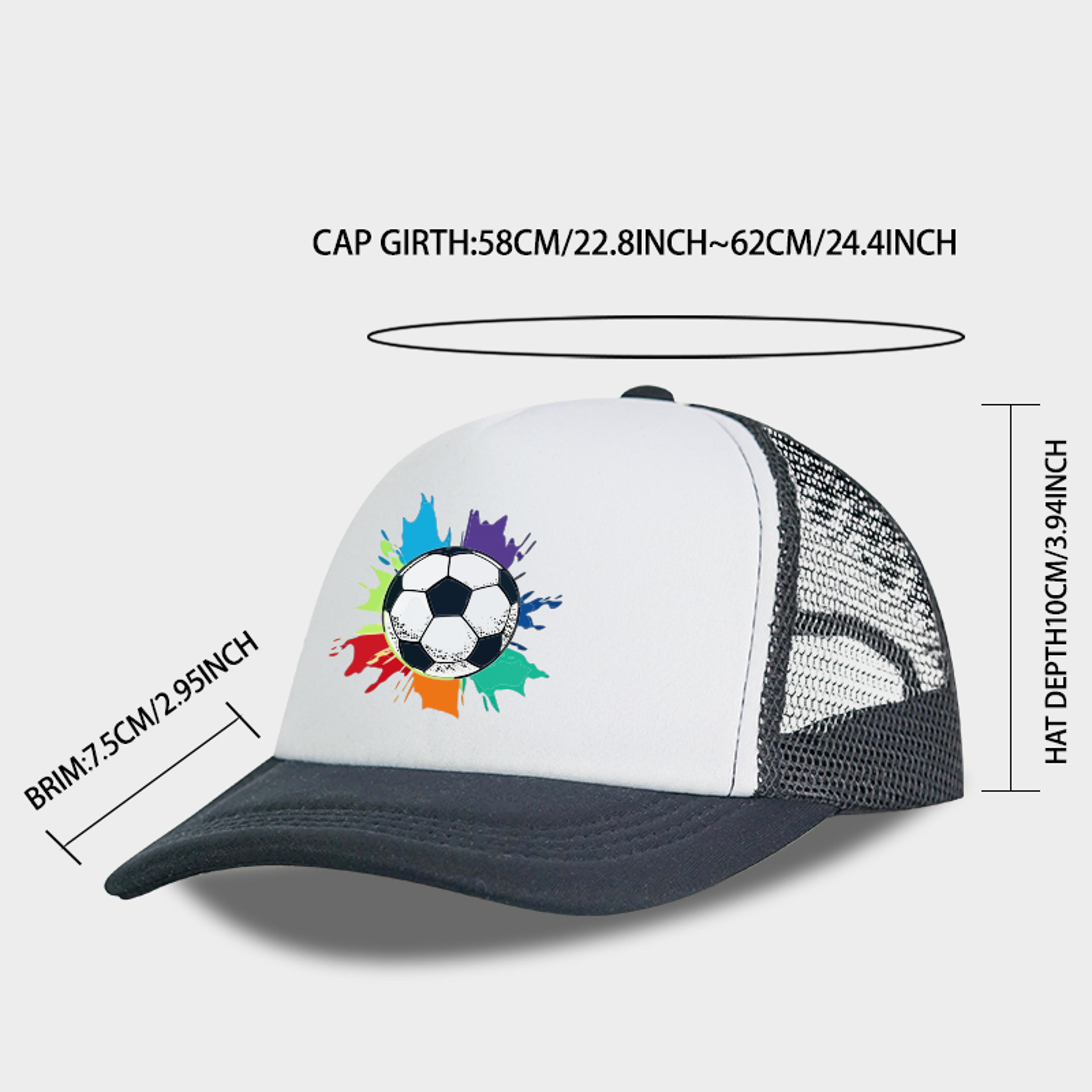 Splash Soccer Cap Adjustable Mesh Trucker Hat For Sports Fans 6