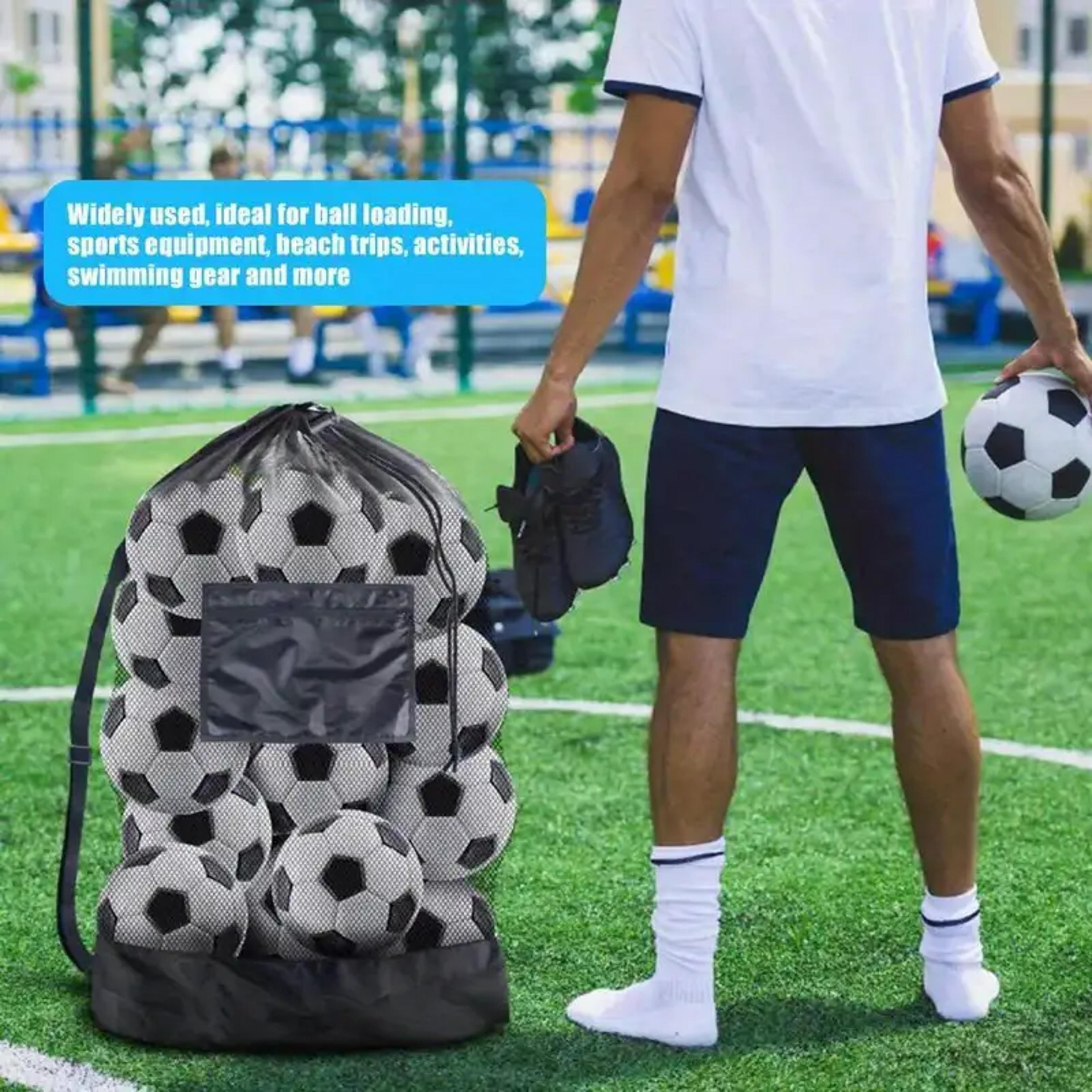 Portable Large Capacity Ball Storage Bag With Shoulder Strap For Basketball Football Sports Gear 0
