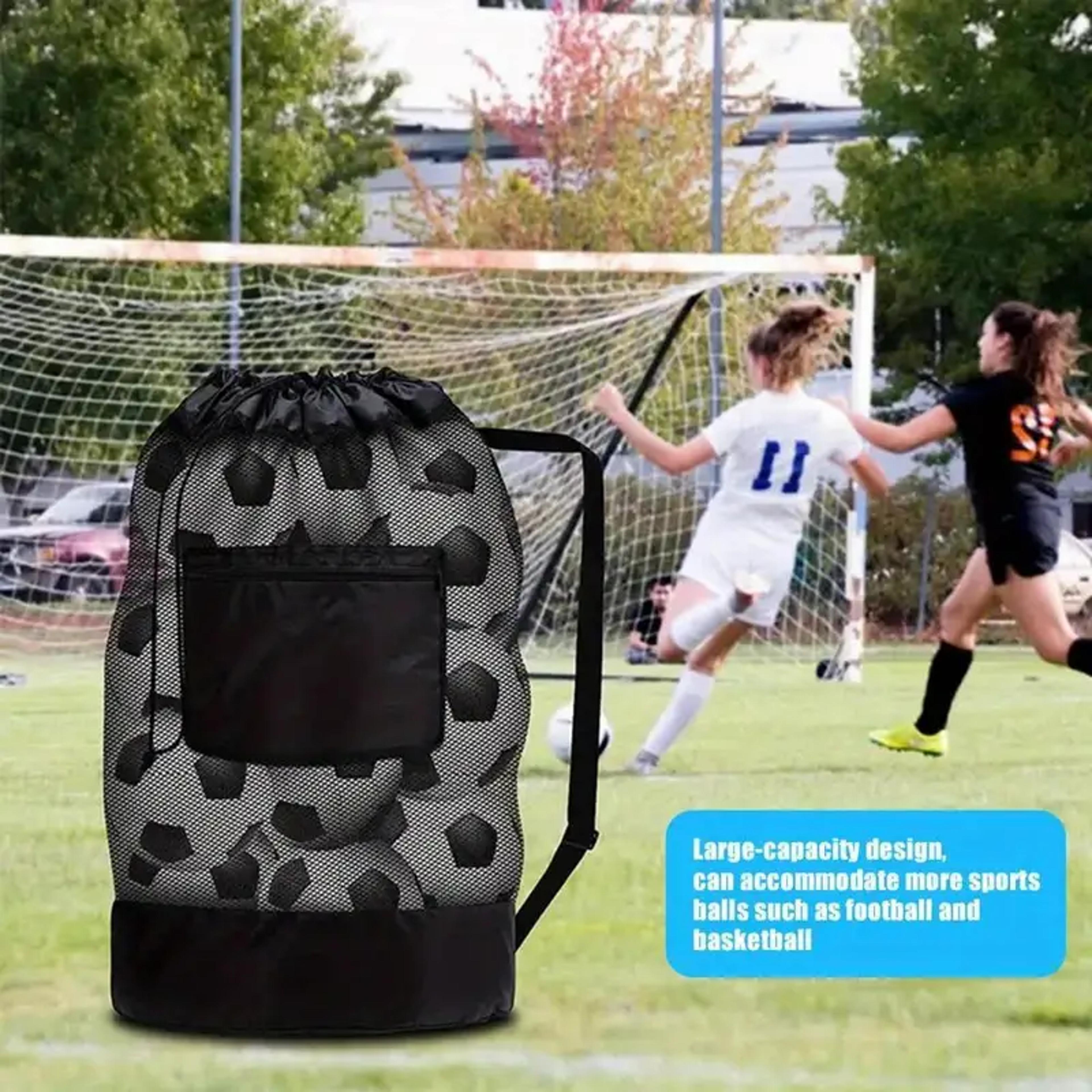 Portable Large Capacity Ball Storage Bag With Shoulder Strap For Basketball Football Sports Gear 4