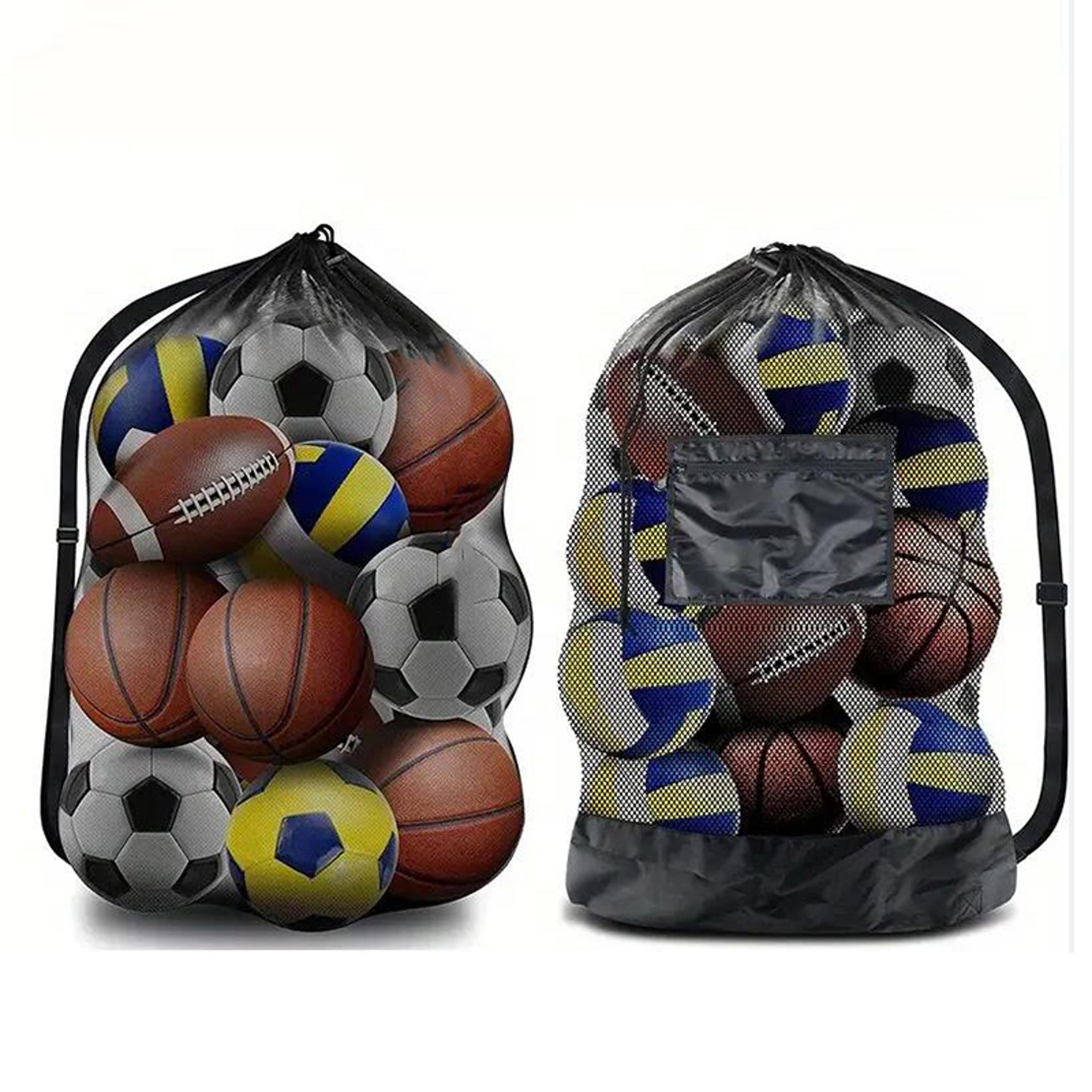 Portable Large Capacity Ball Storage Bag With Shoulder Strap For Basketball Football Sports Gear 5