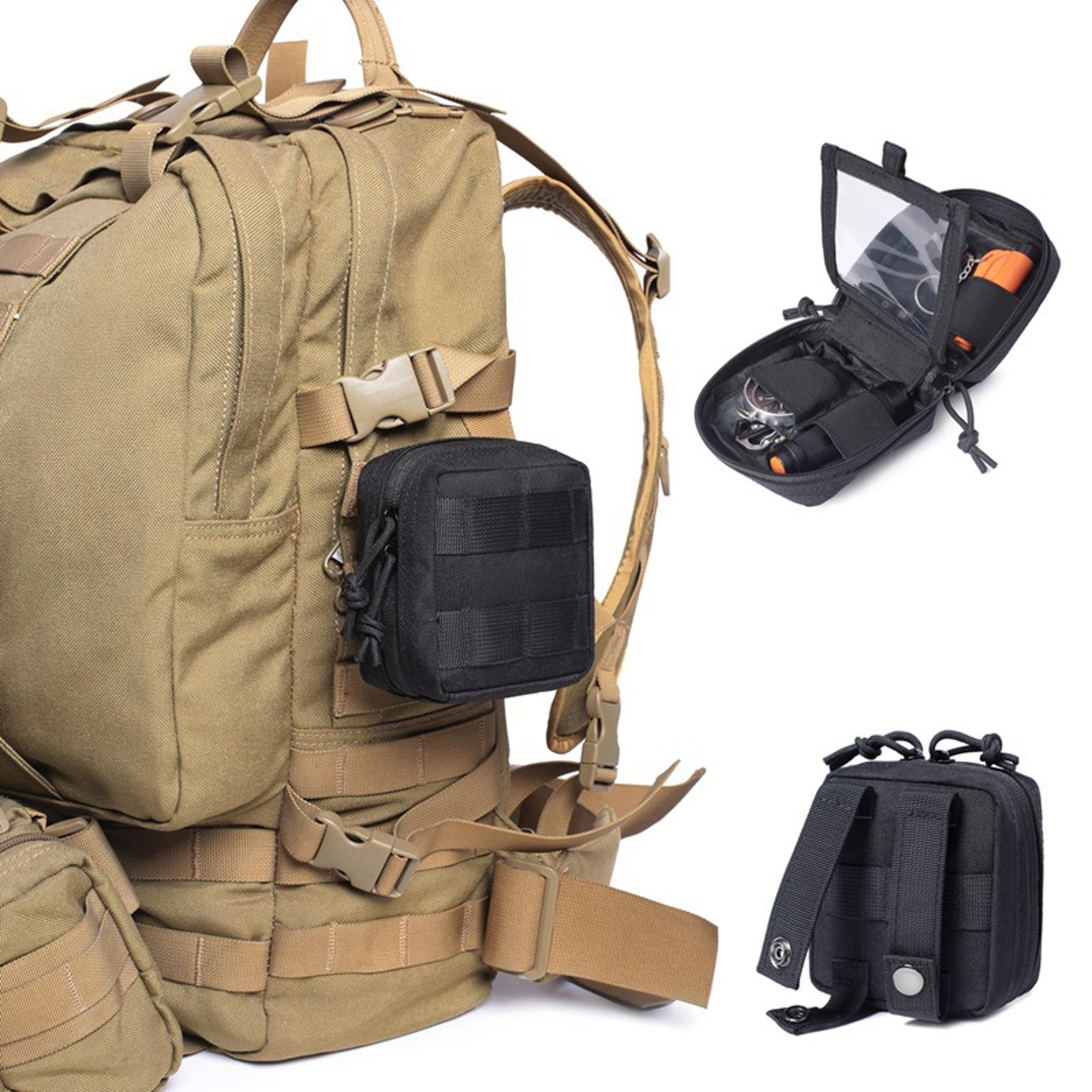Tactical MOLLE Pouch Compact EDC Utility Admin Belt Organizer 6