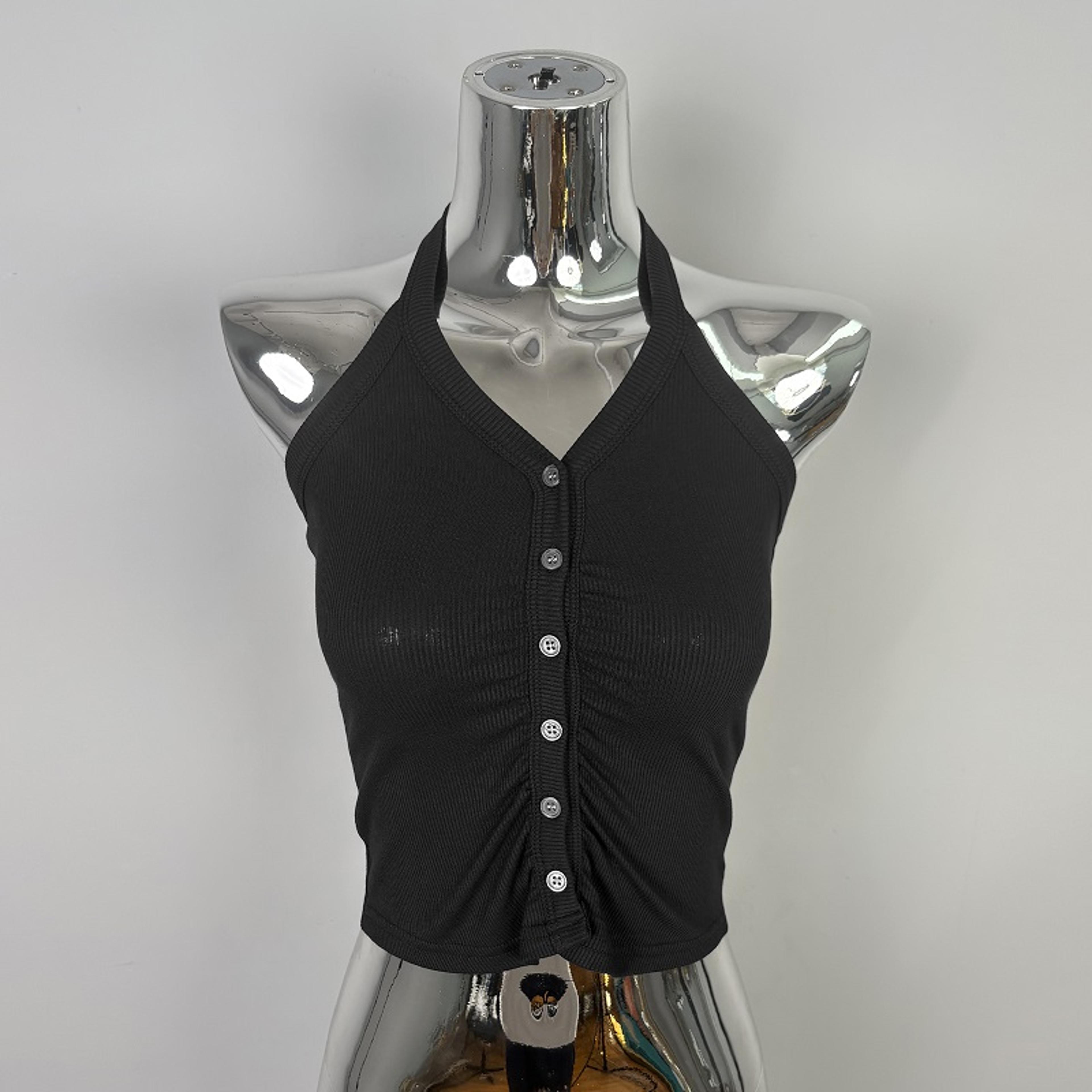 Korean Halter Crop Top Slim Fit Y2K Camisole For Women 4