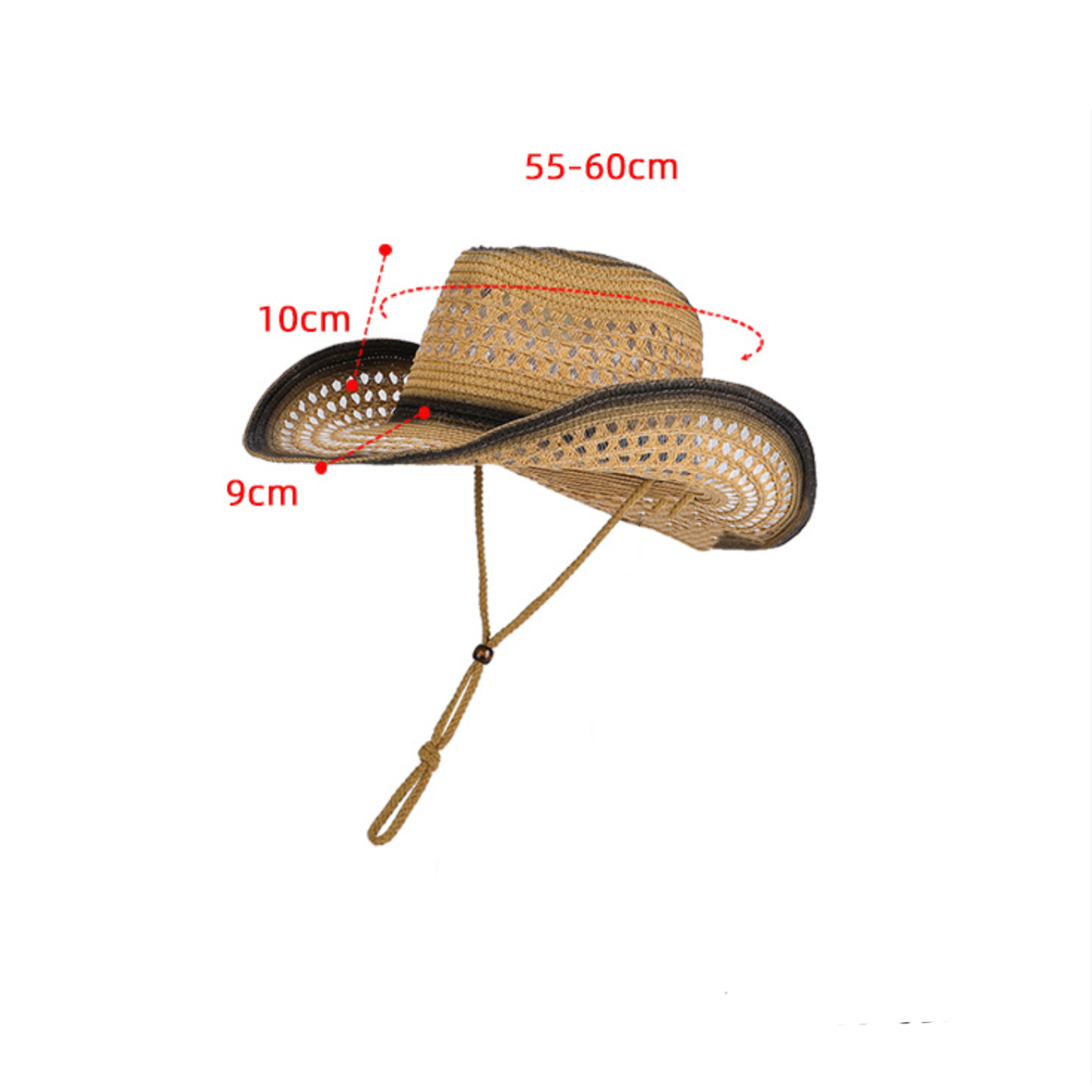 Breathable Straw Sun Hat With Windproof Strap For Beach Travel And Outdoor Sun Protection 6
