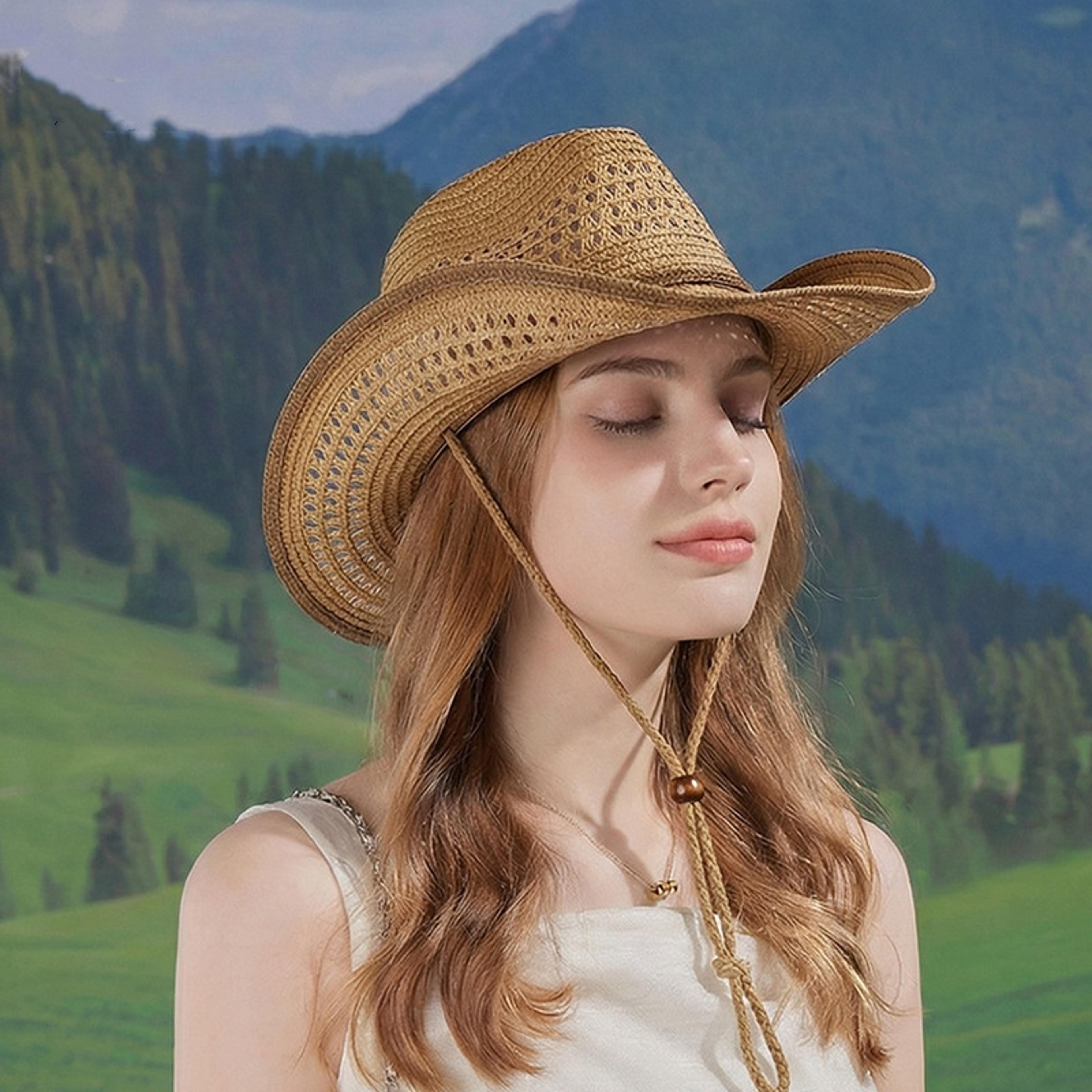 Breathable Straw Sun Hat With Windproof Strap For Beach Travel And Outdoor Sun Protection 7