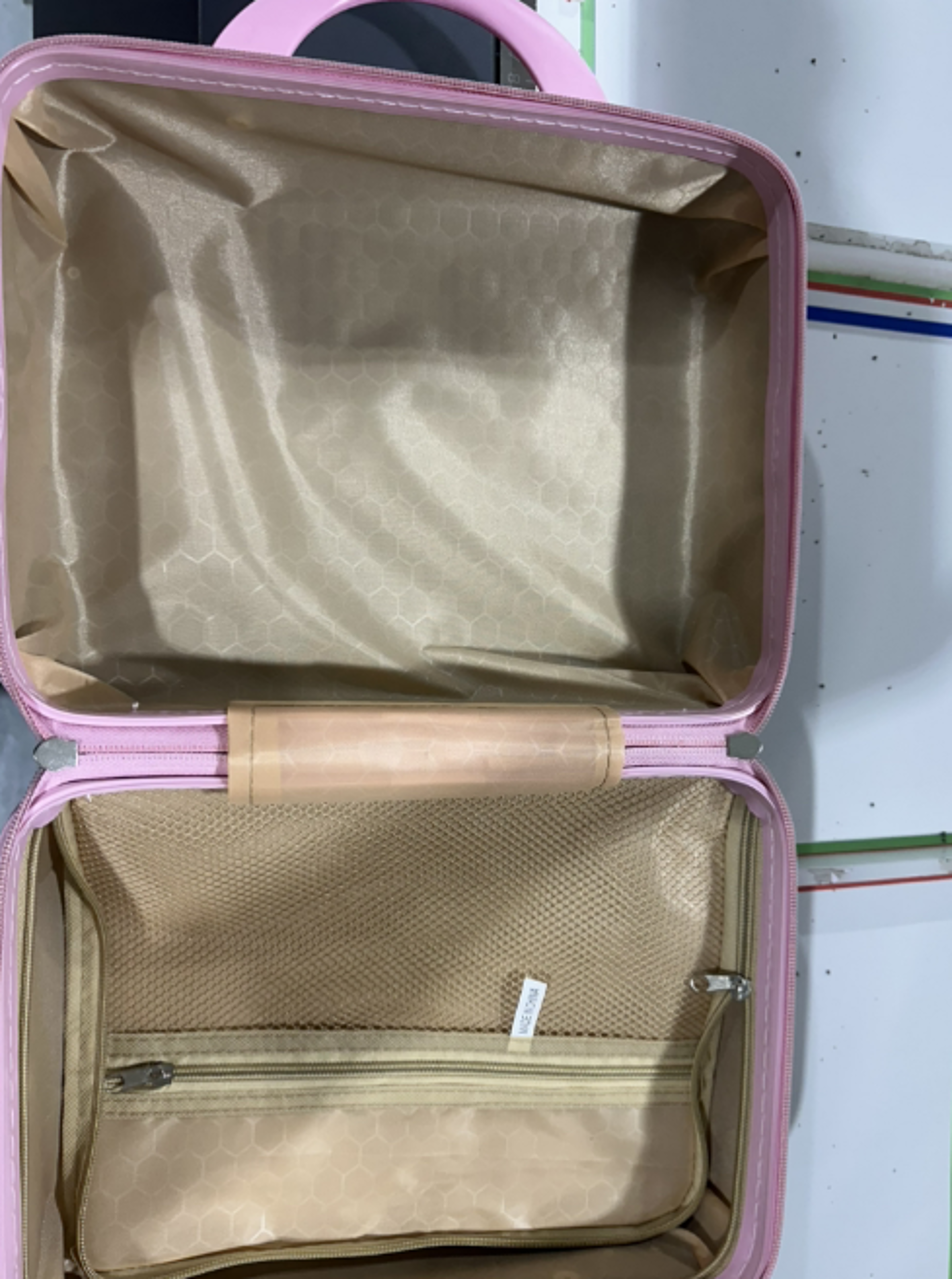 Mini Travel Suitcase Makeup Case With Password Lock Carry On Cosmetic Organizer 4