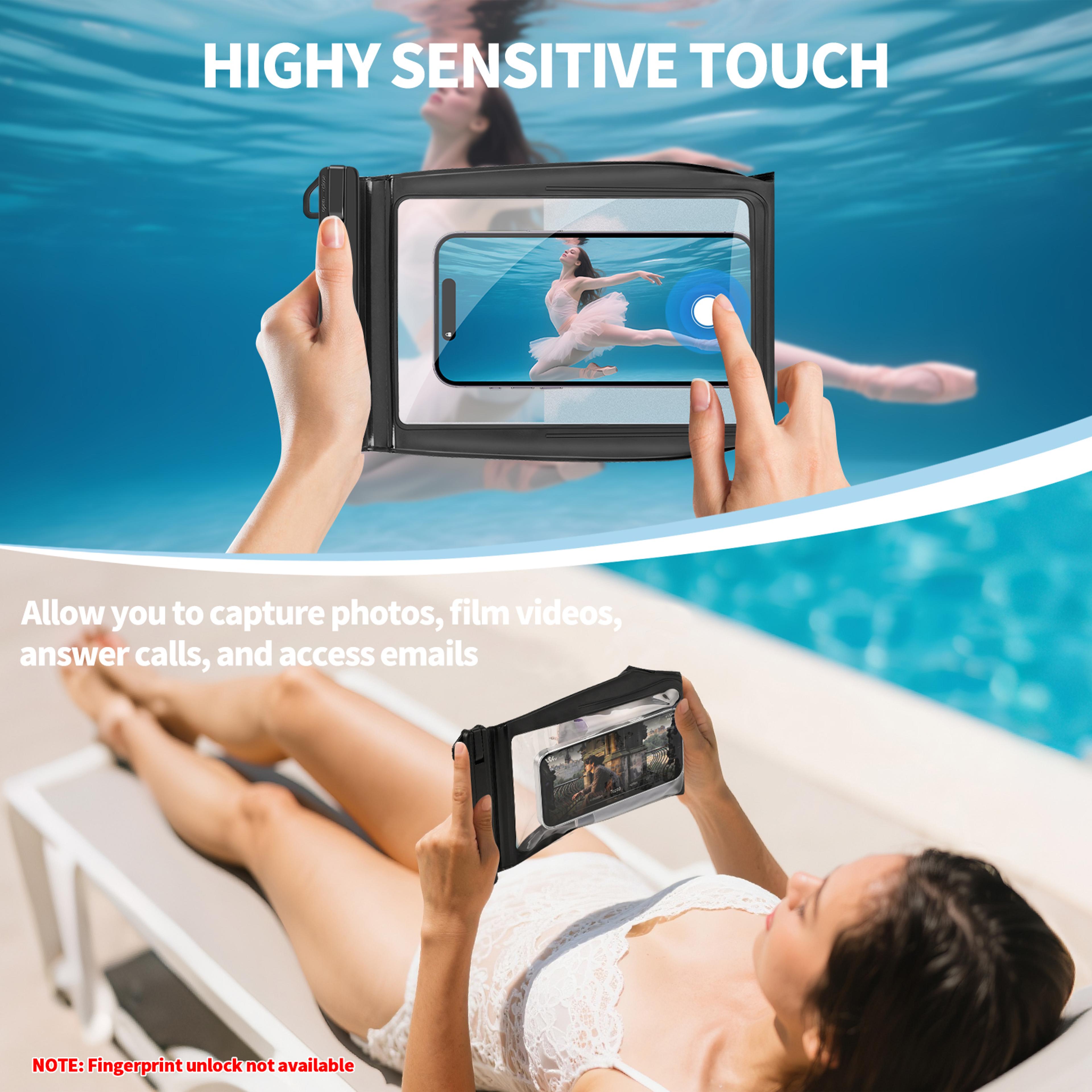 Waterproof Beach Bag Clear Crossbody Phone  Essentials Pouch 3