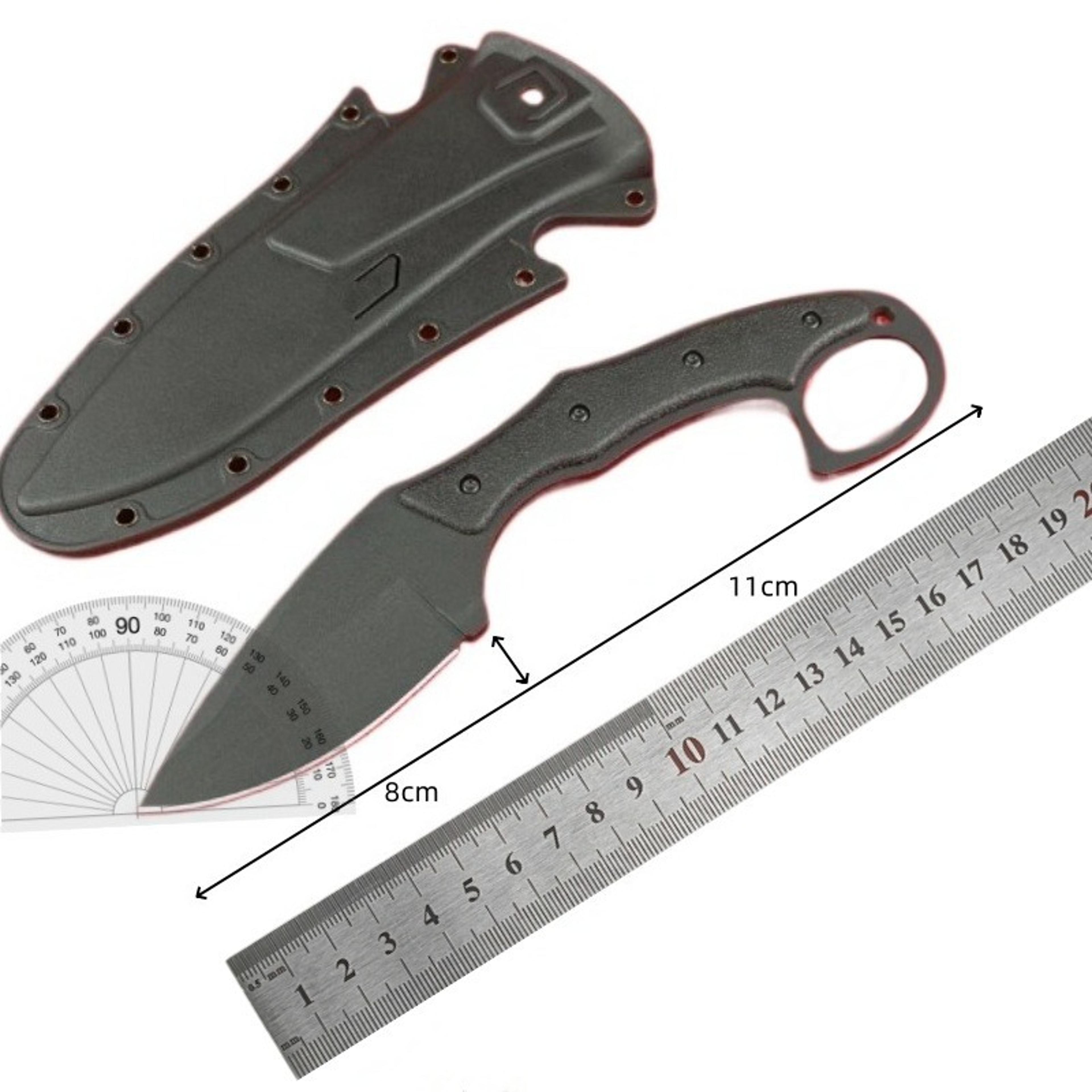 Full Tang Fixed Blade Knife With AUS8A Steel And Sheath For Camping Hunting  EDC 4