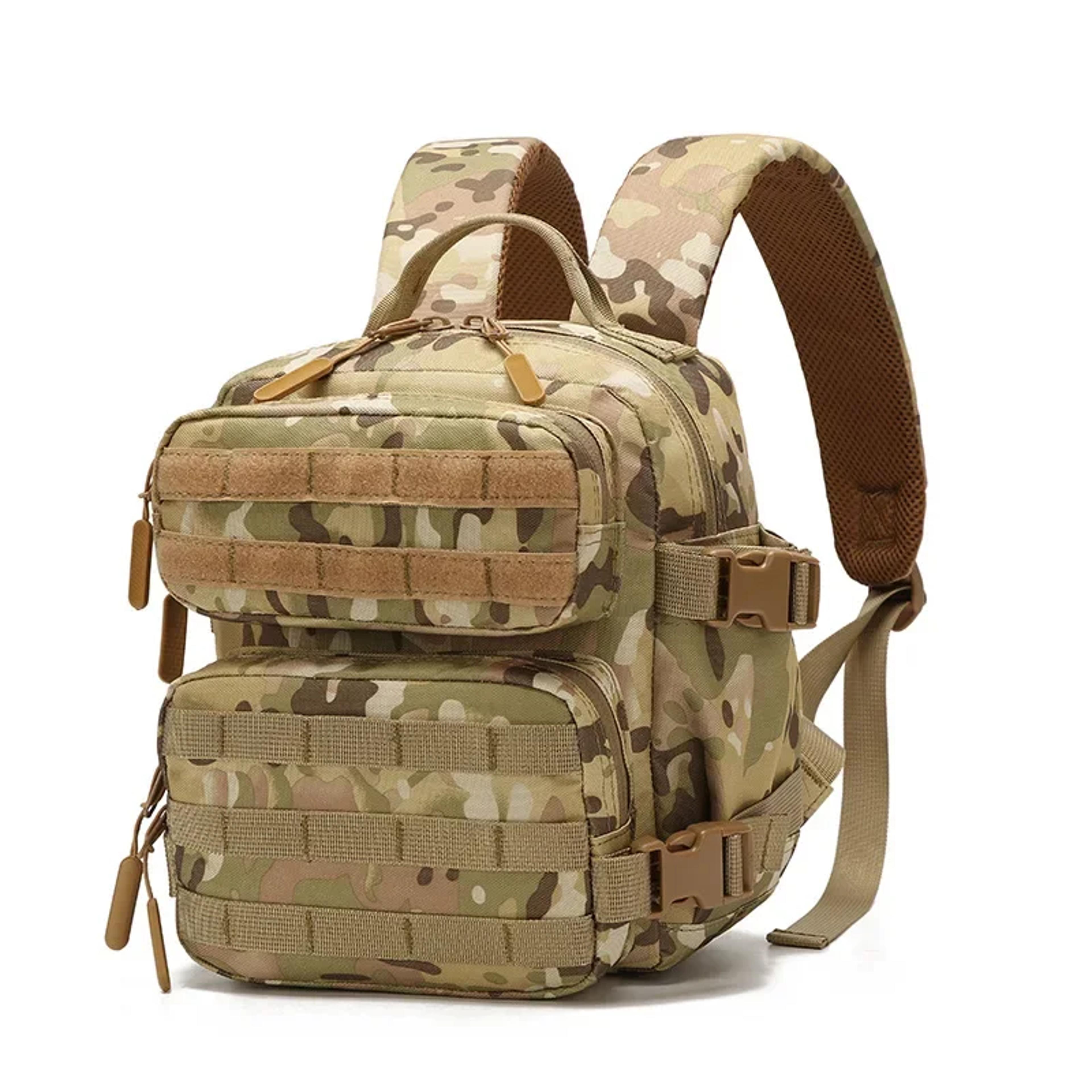 Tactical Backpack With MOLLE System And Dual Bottle Holders For Hiking Travel  Everyday Carry 6