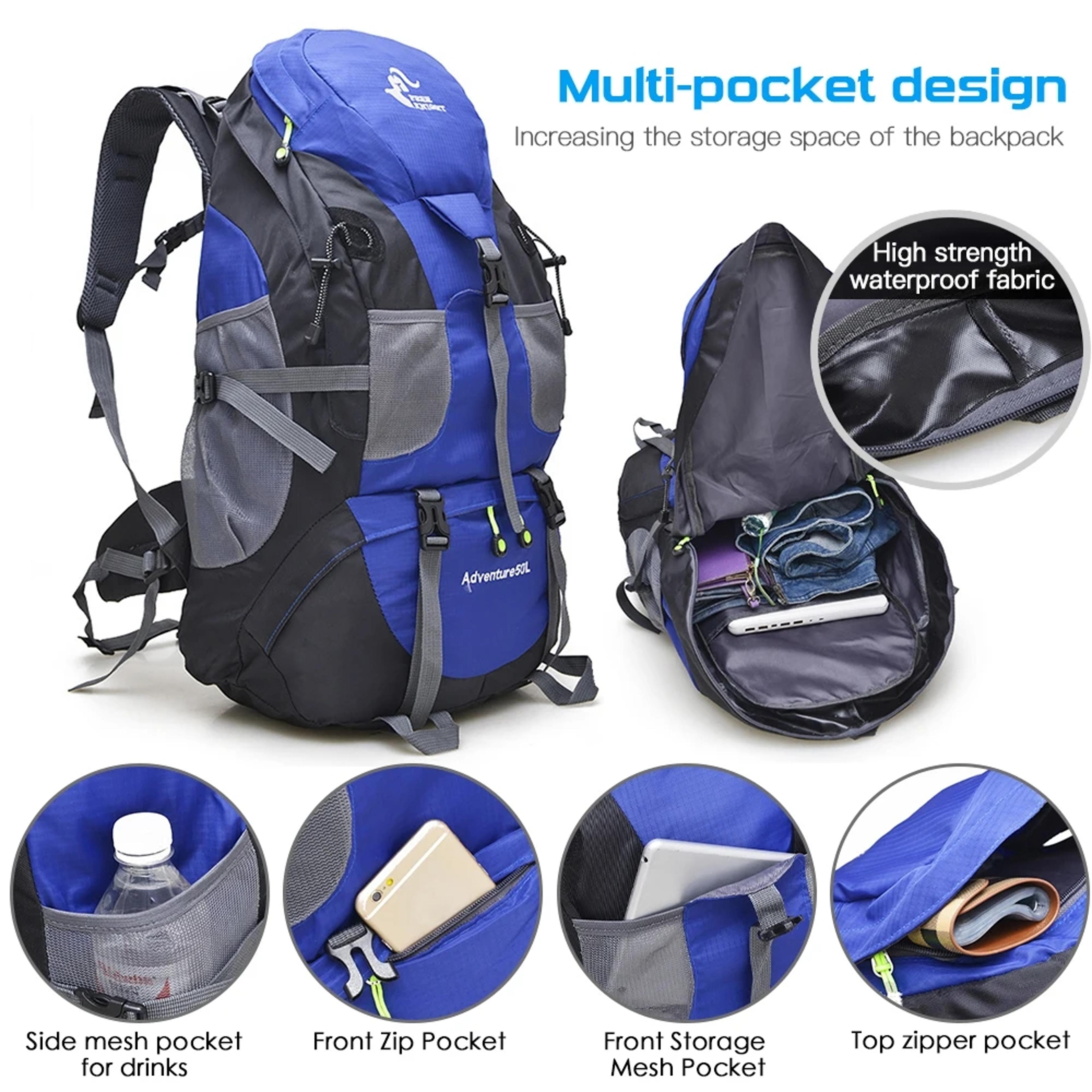 Free Knight Hiking Backpack Water Resistant Camping Backpack For Trekking Travel  Climbing 7