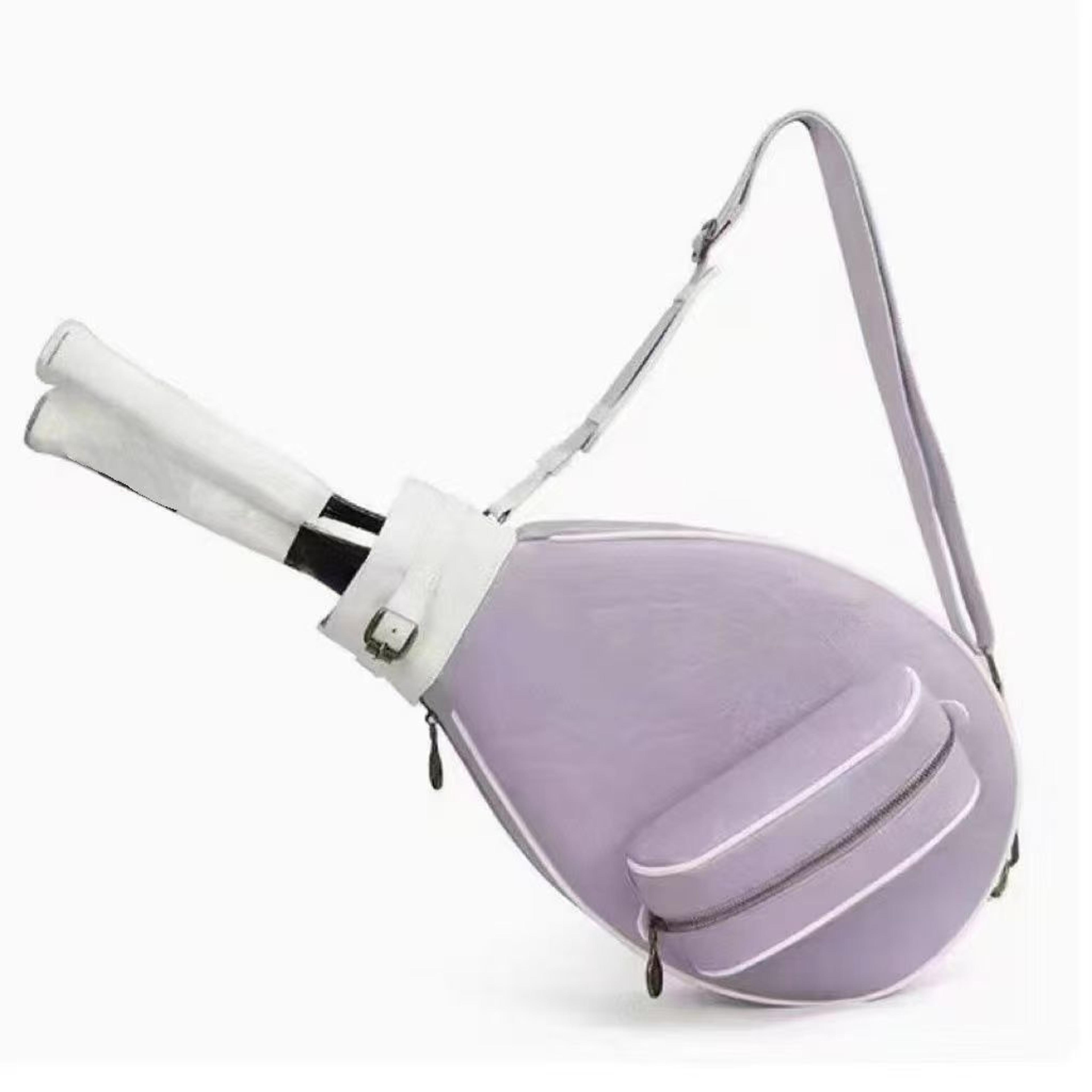 Retro Tennis Racket Bag For Rackets Crossbody Badminton Bag Sports Sling Backpack 6