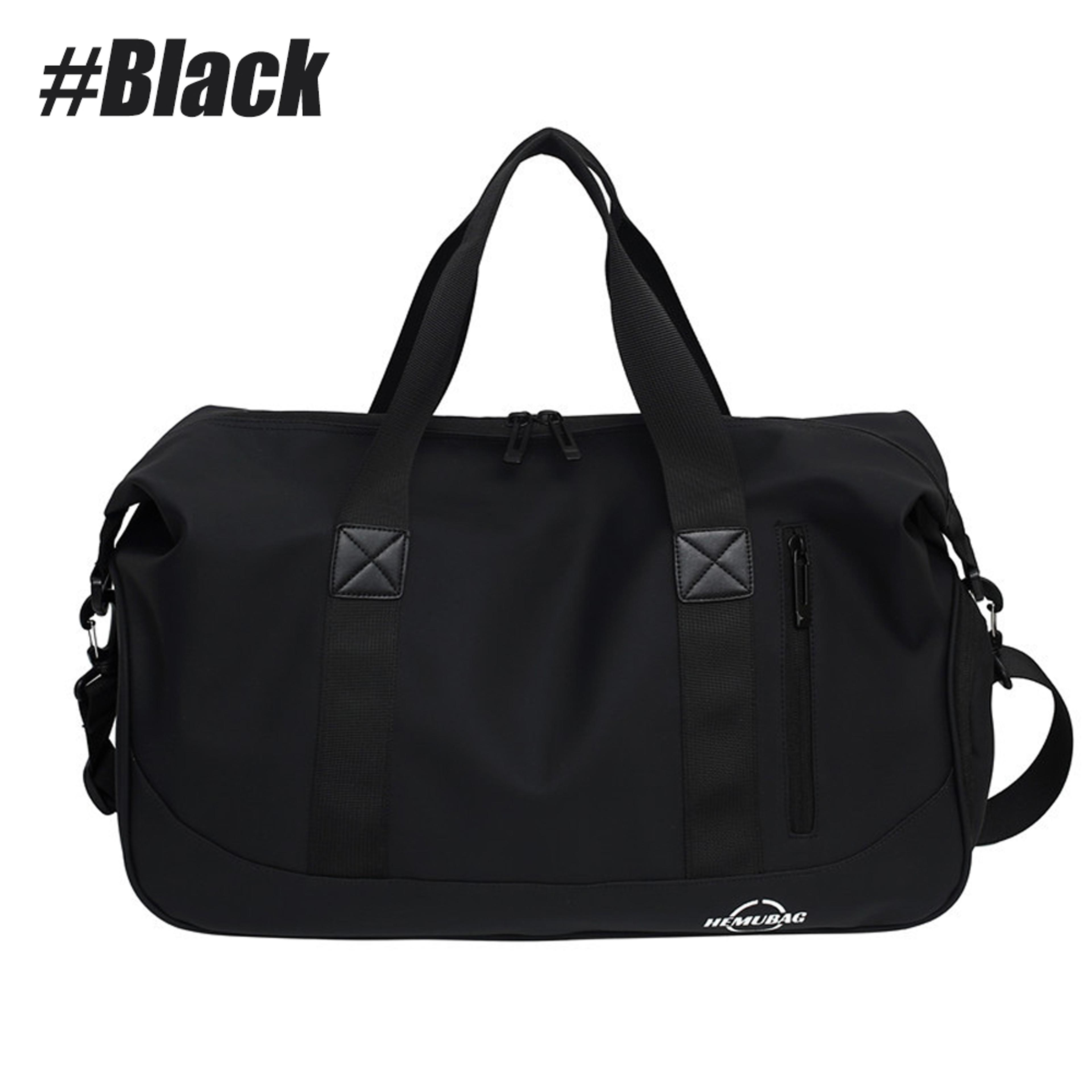 Lightweight Waterproof Gym Duffel Bag With Shoe Compartment  Wet Pocket 2