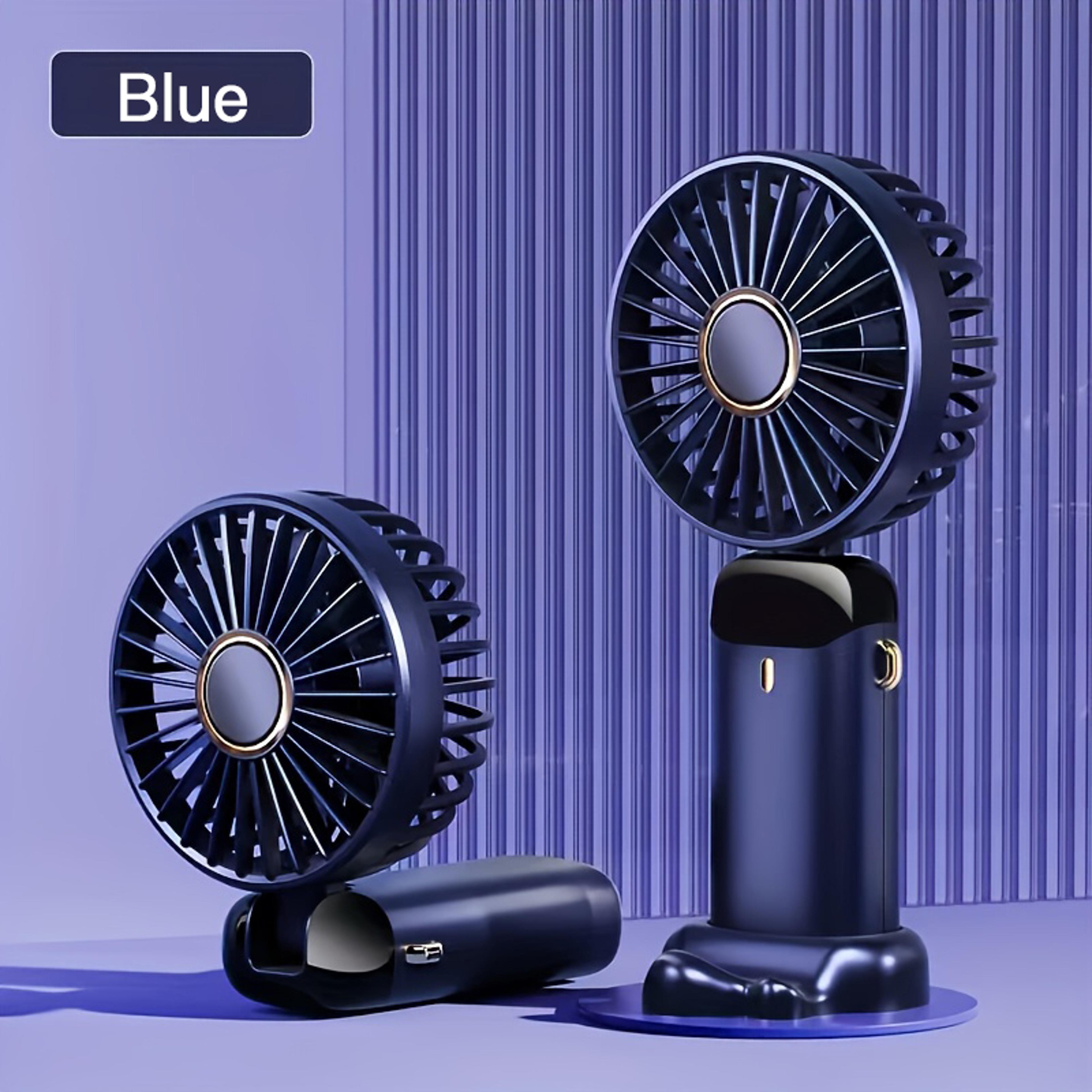 Portable Mini Fan Rechargeable Handheld USB Desk Fan With LED Light Foldable Personal Cooler 1