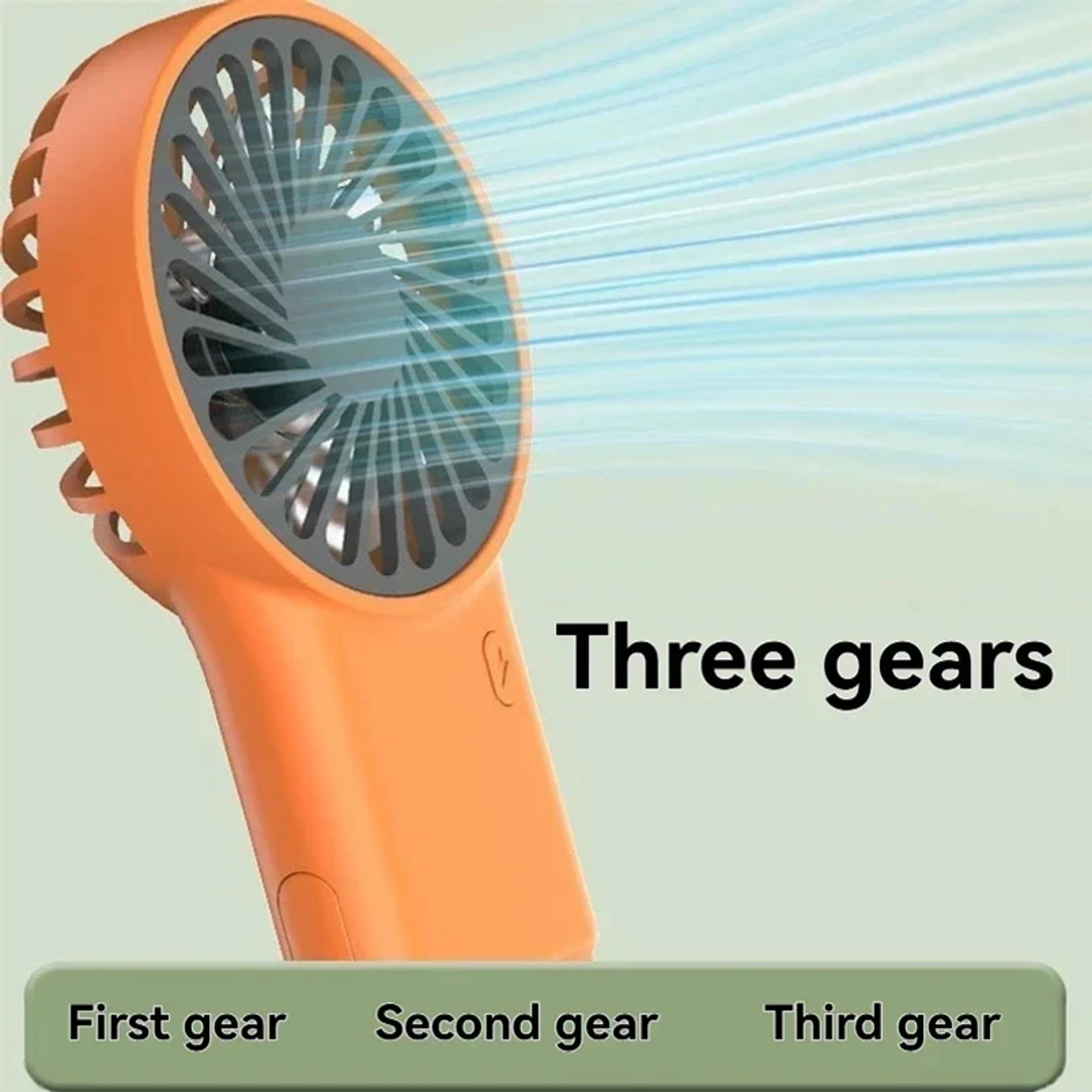 Portable Mini Fan USB Rechargeable Foldable Handheld Desktop Cooling Fan 7