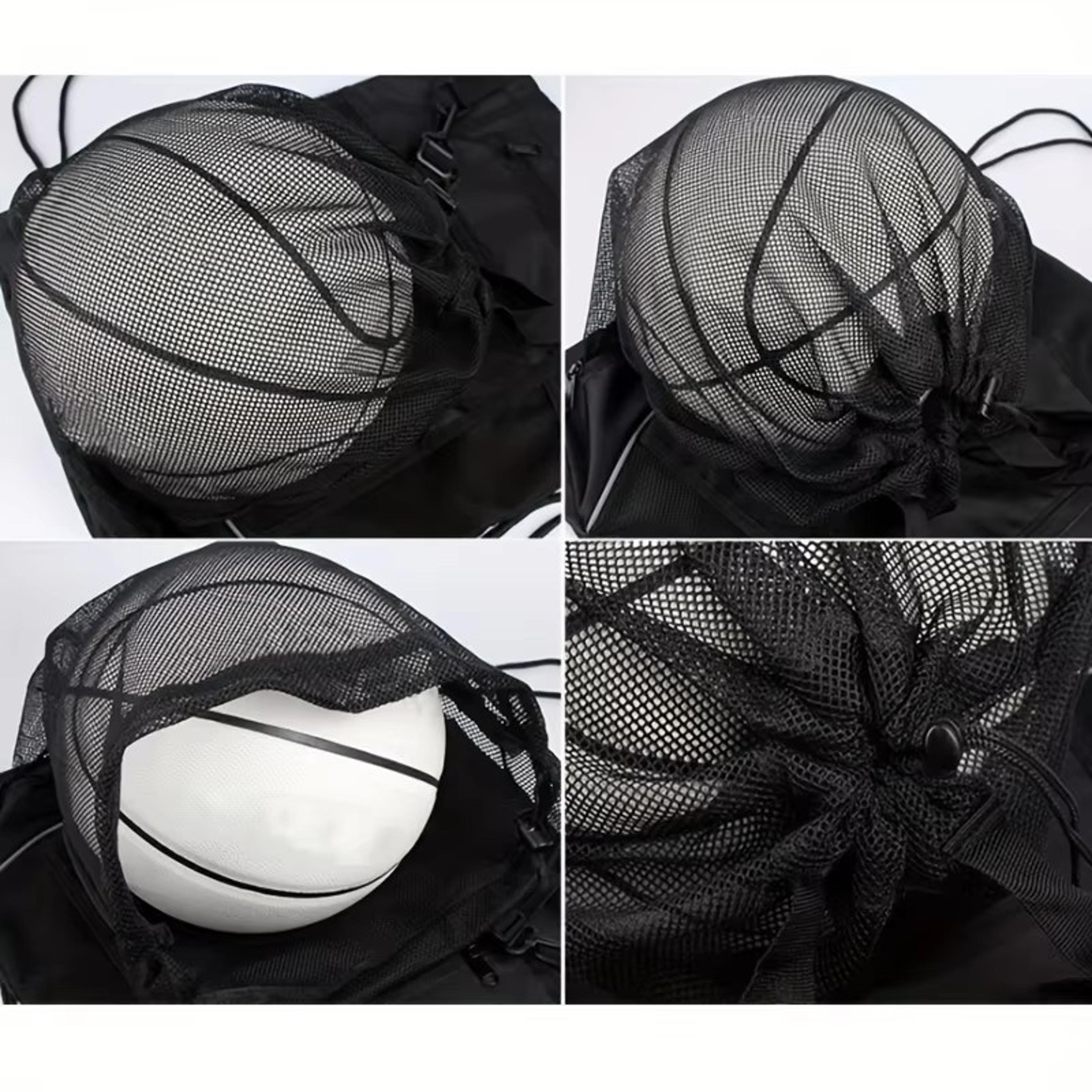 Basketball Backpack Mesh Sports Drawstring Ball Storage Bag 4