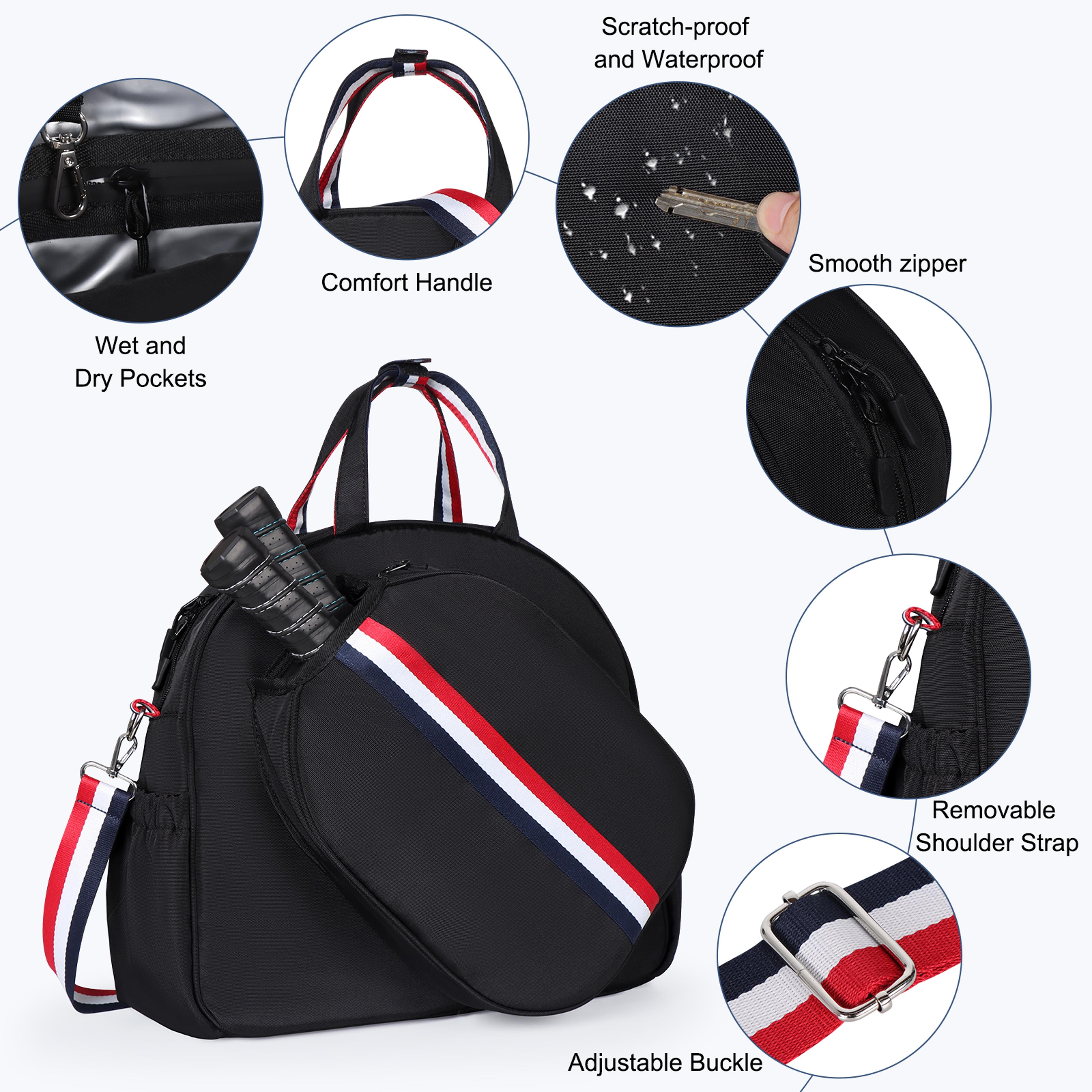 Pickleball Backpack Large Capacity Pickleball Paddle Bag For Tennis  MultiSport Gear 3