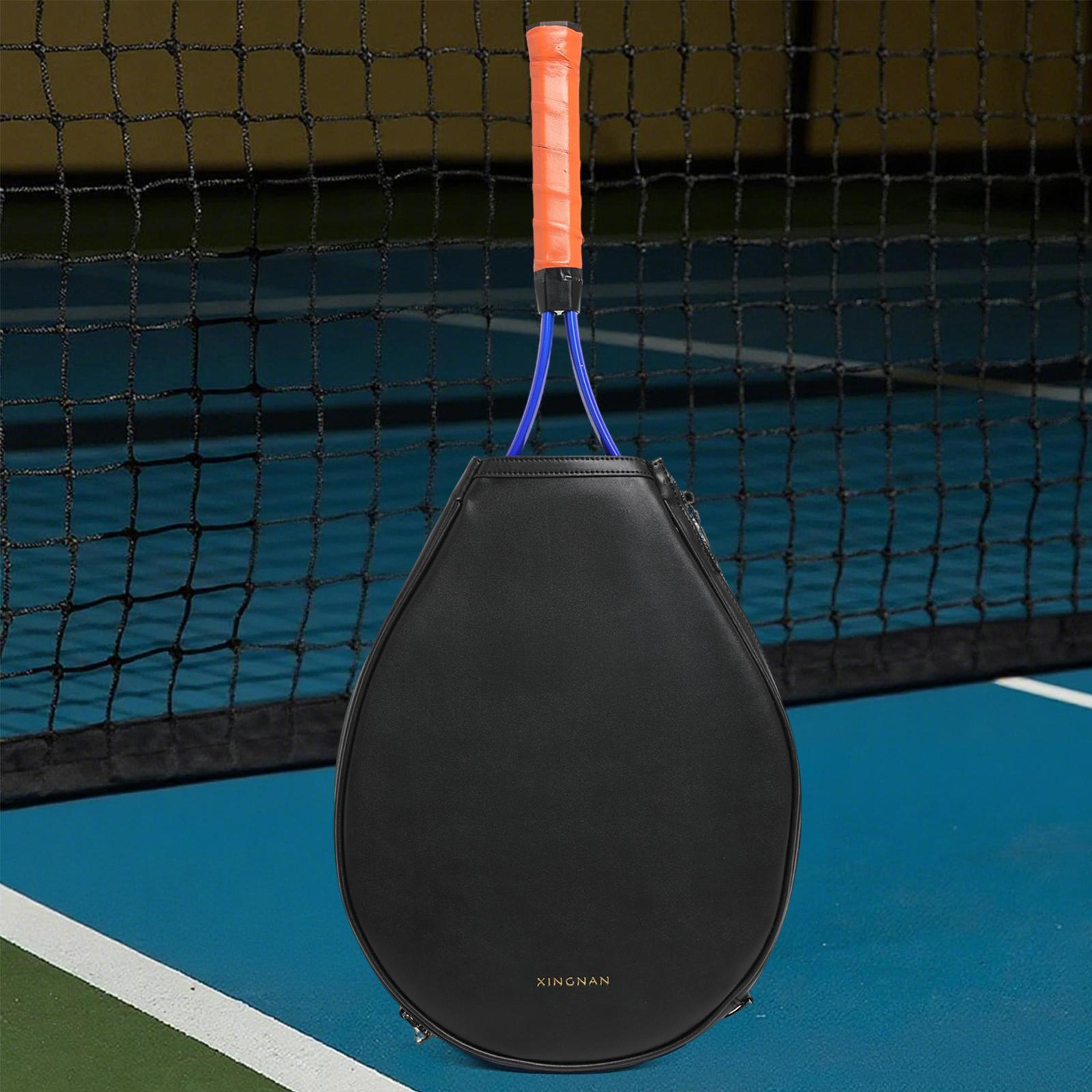 Elite Tennis Racket Bag Crossbody PU Leather Sports Sling For Pickleball  Badminton 2