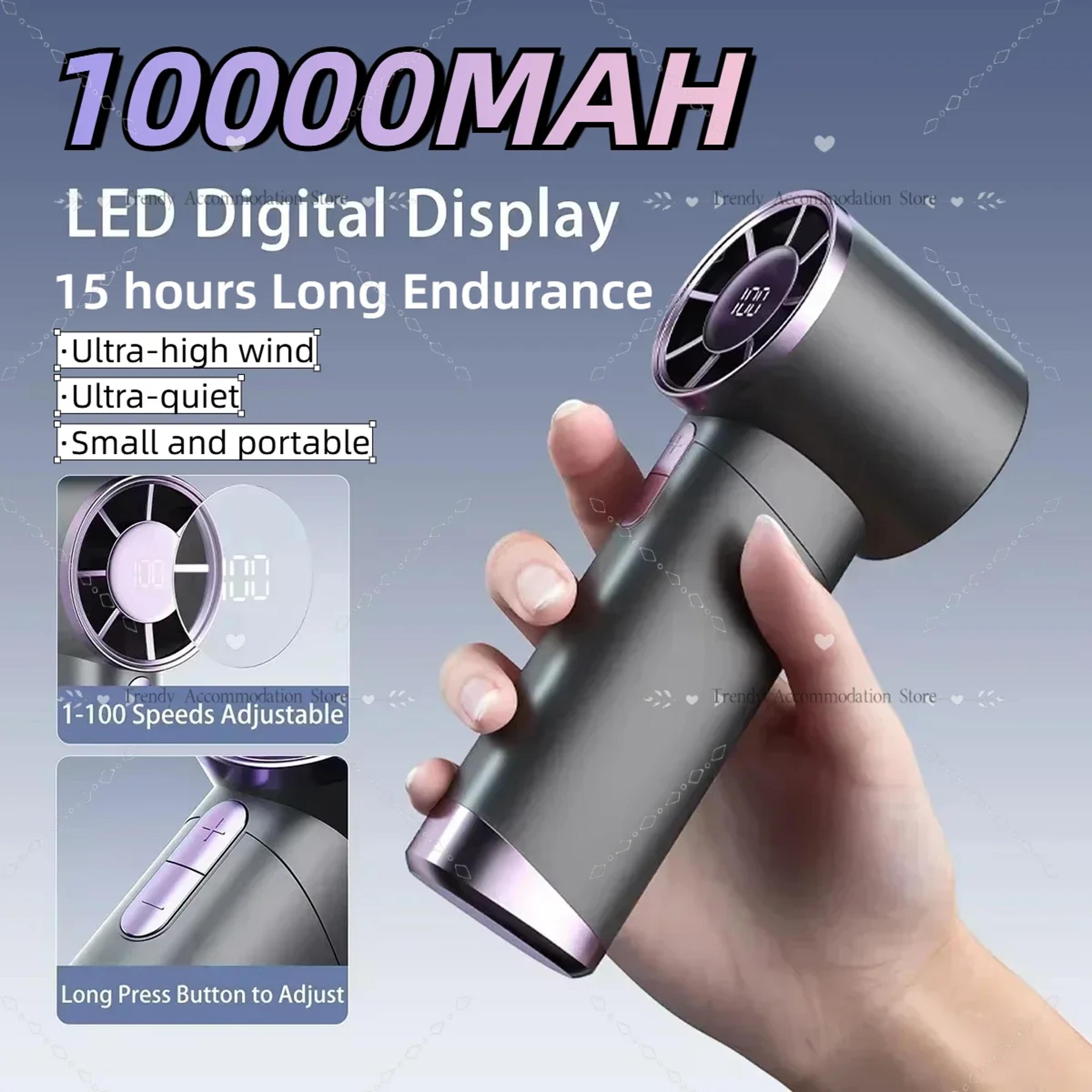 Portable Handheld Fan With Speed Ice Cooling  LED Display 2