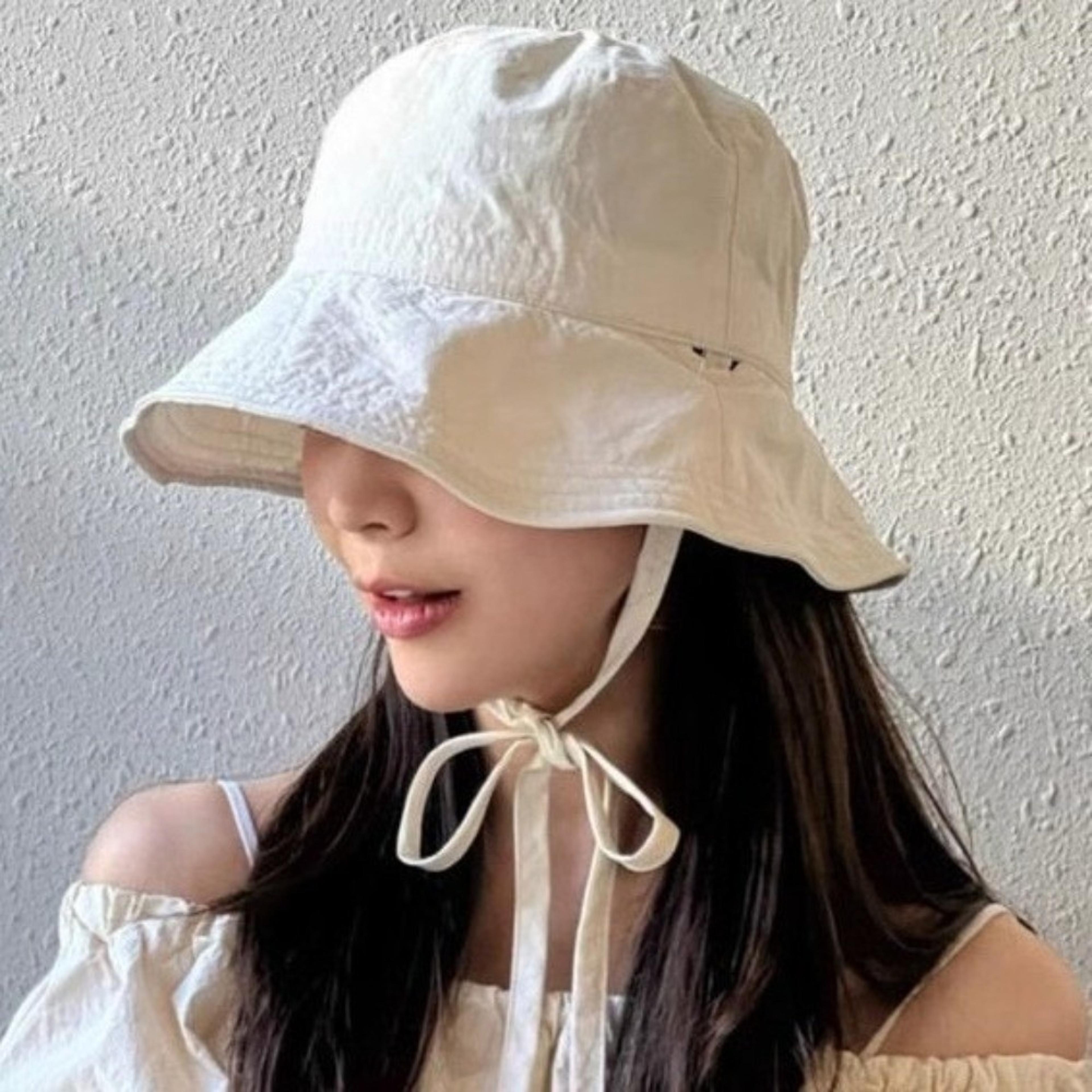 Wide Brim Sun Hat With Adjustable Strap Breathable Bucket Hat For Outdoor Travel  Fishing 8