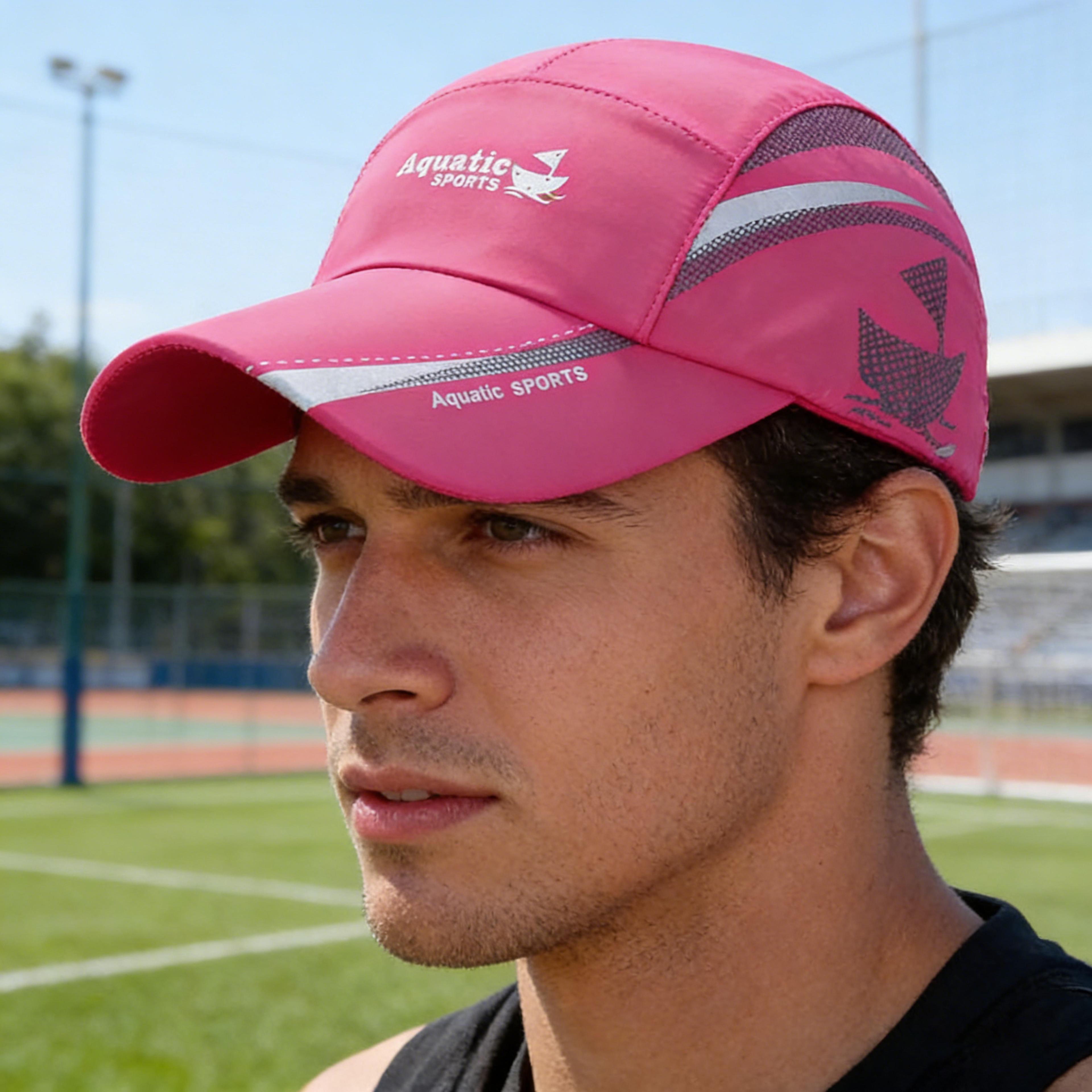 Quick Dry Baseball Cap Breathable Running Cap Adjustable Lightweight Sun Hat For Men  Women 3