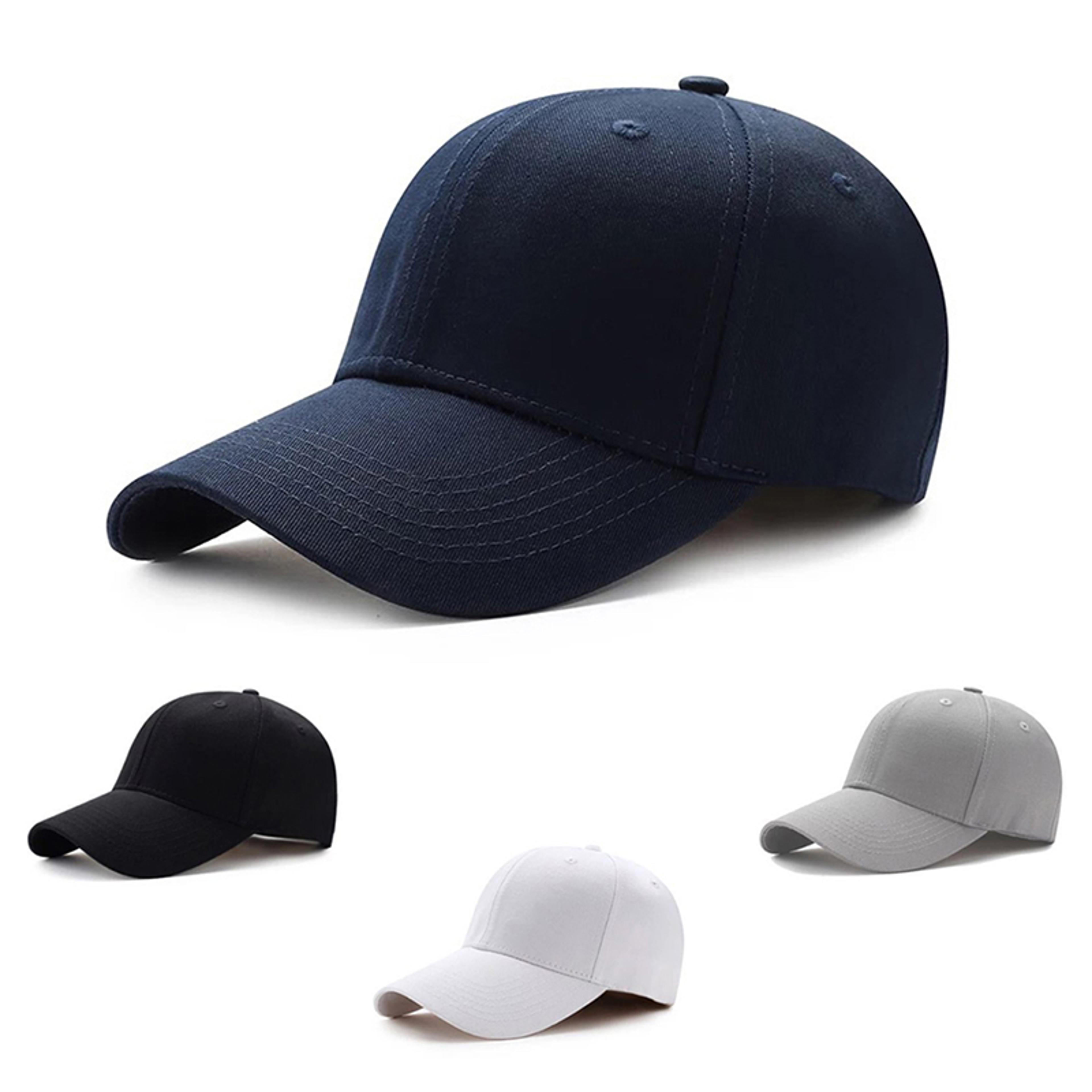 Classic Black Baseball Cap Adjustable Cotton Dad Hat For Men  Women 5