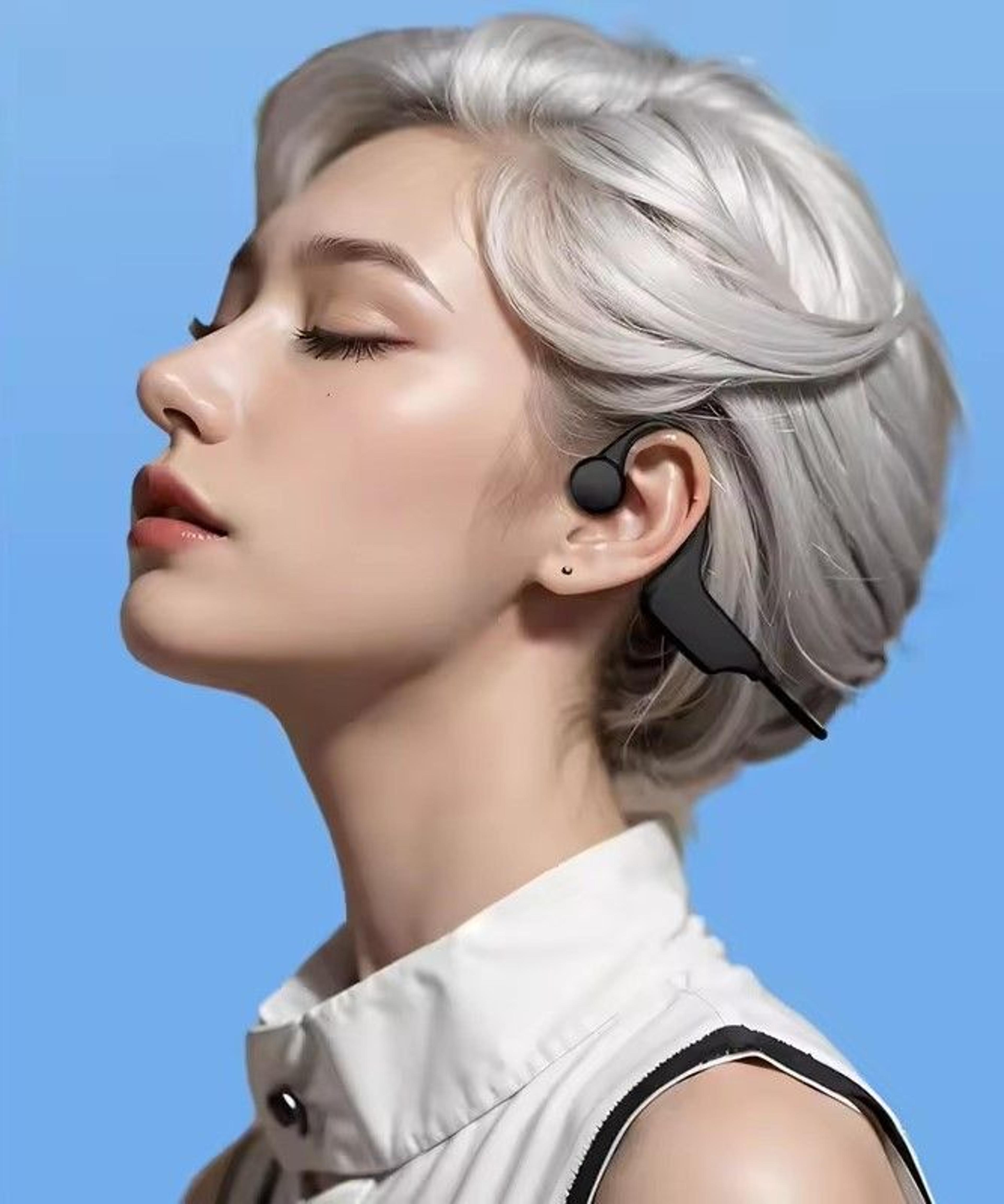 Bone Conduction Headphones IPX8 Waterproof Bluetooth For Swimming  Sports 0