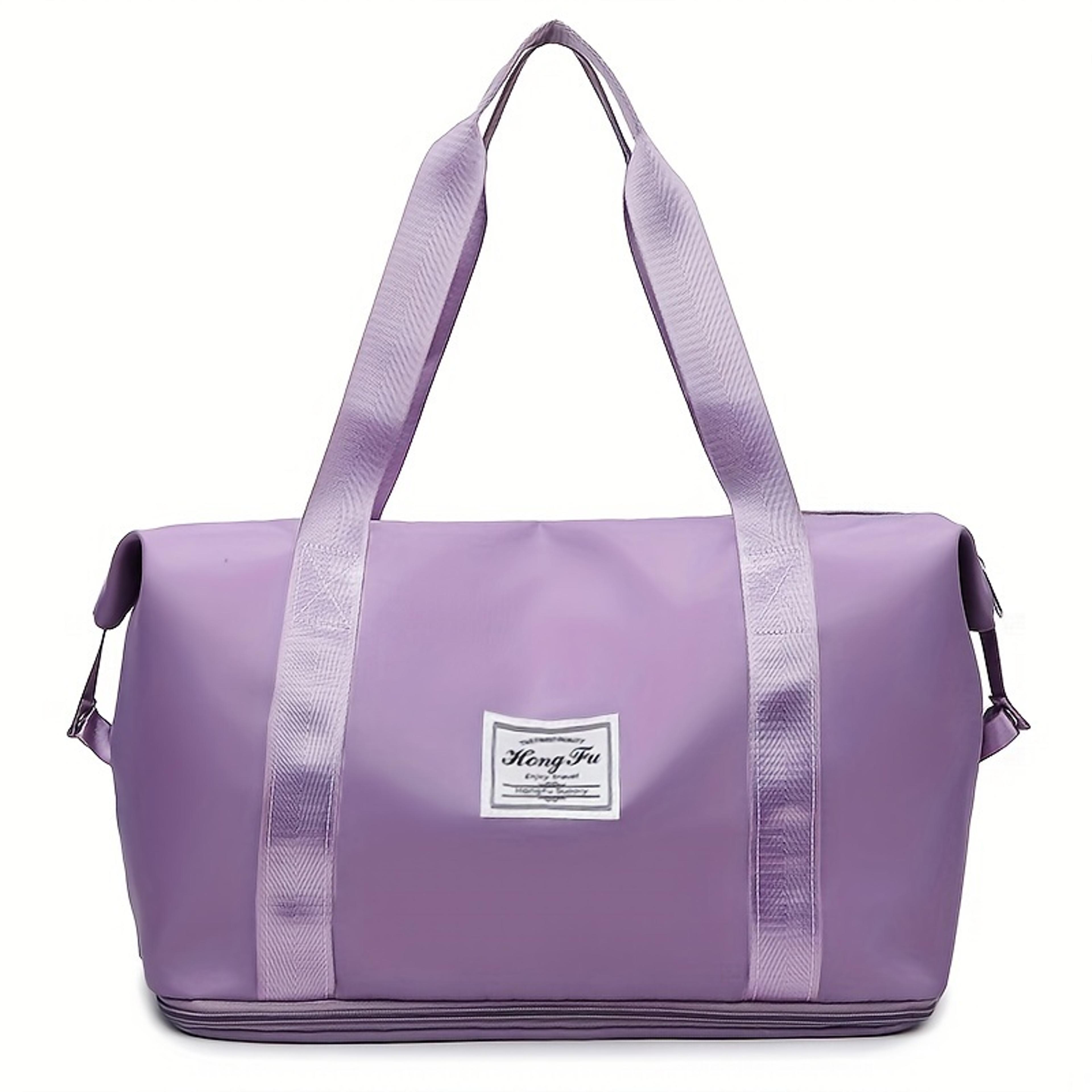 Womens Duffle Bag Large Capacity Lightweight Nylon Gym Travel Tote 5