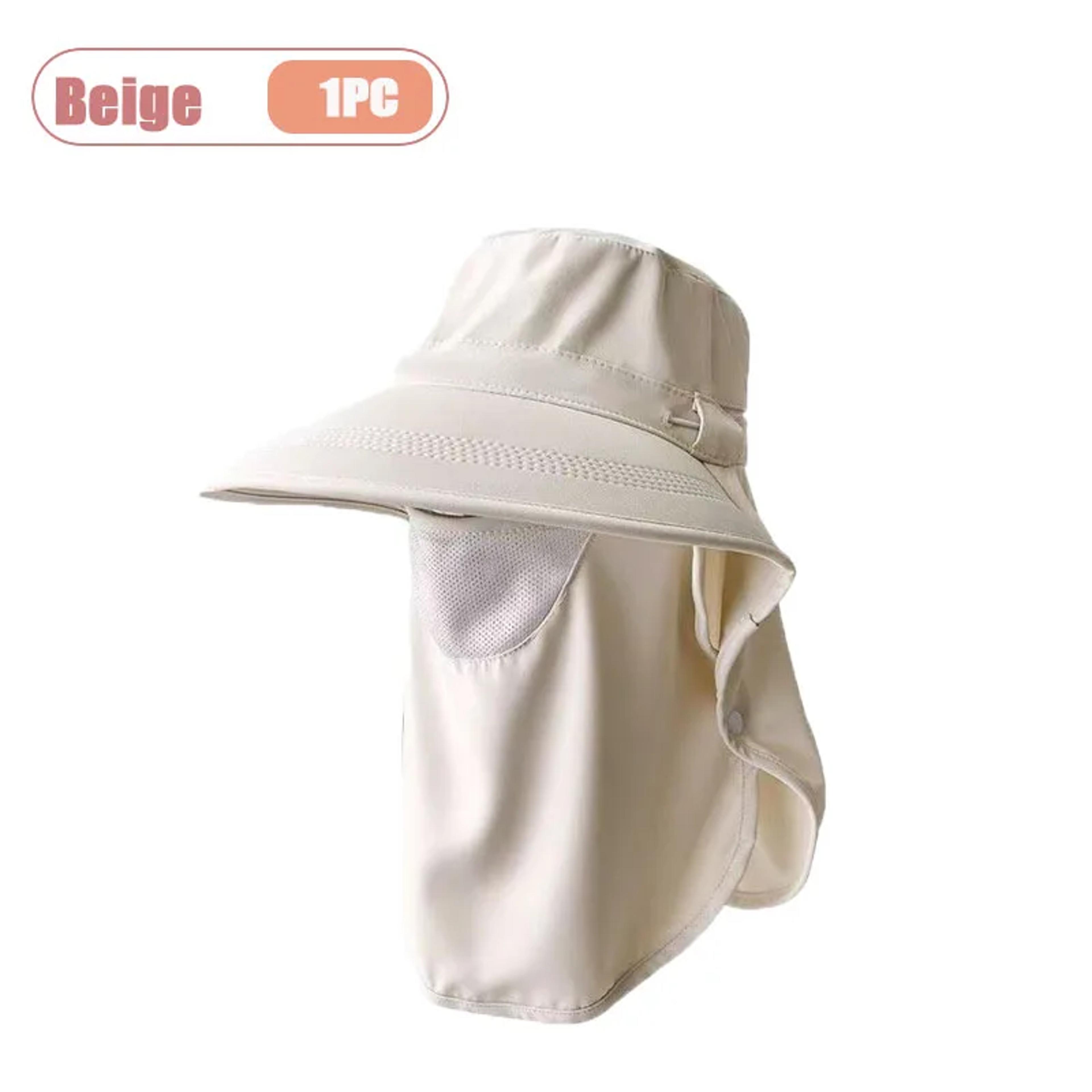 UV Protection Hat With Face Mask  Neck Flap  Wide Brim Hiking  Fishing Sun Hat 1