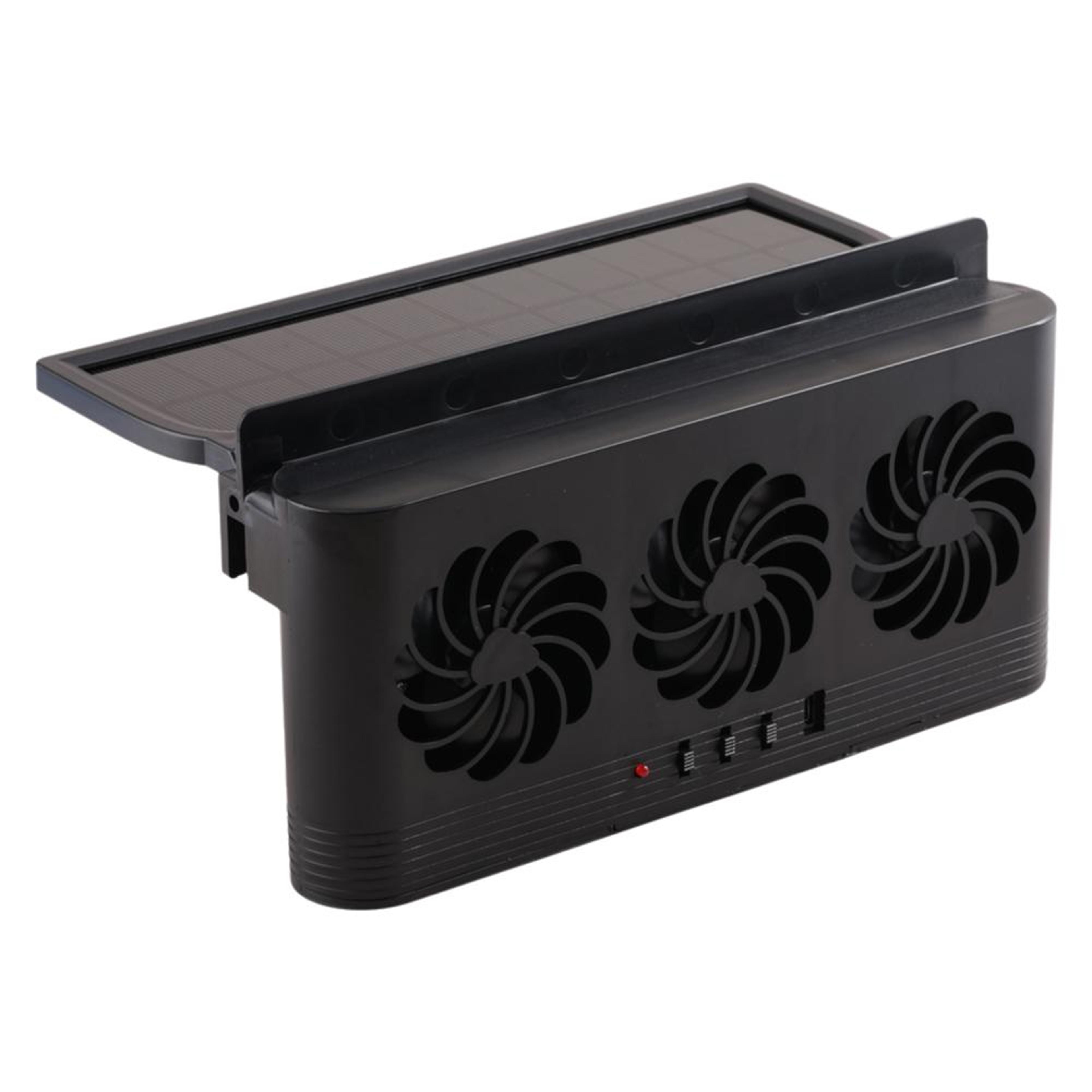 Solar Car Fan With 3 Air Outlets USB Powered Car Window Vent Fan For Cooler Parked Cars 1