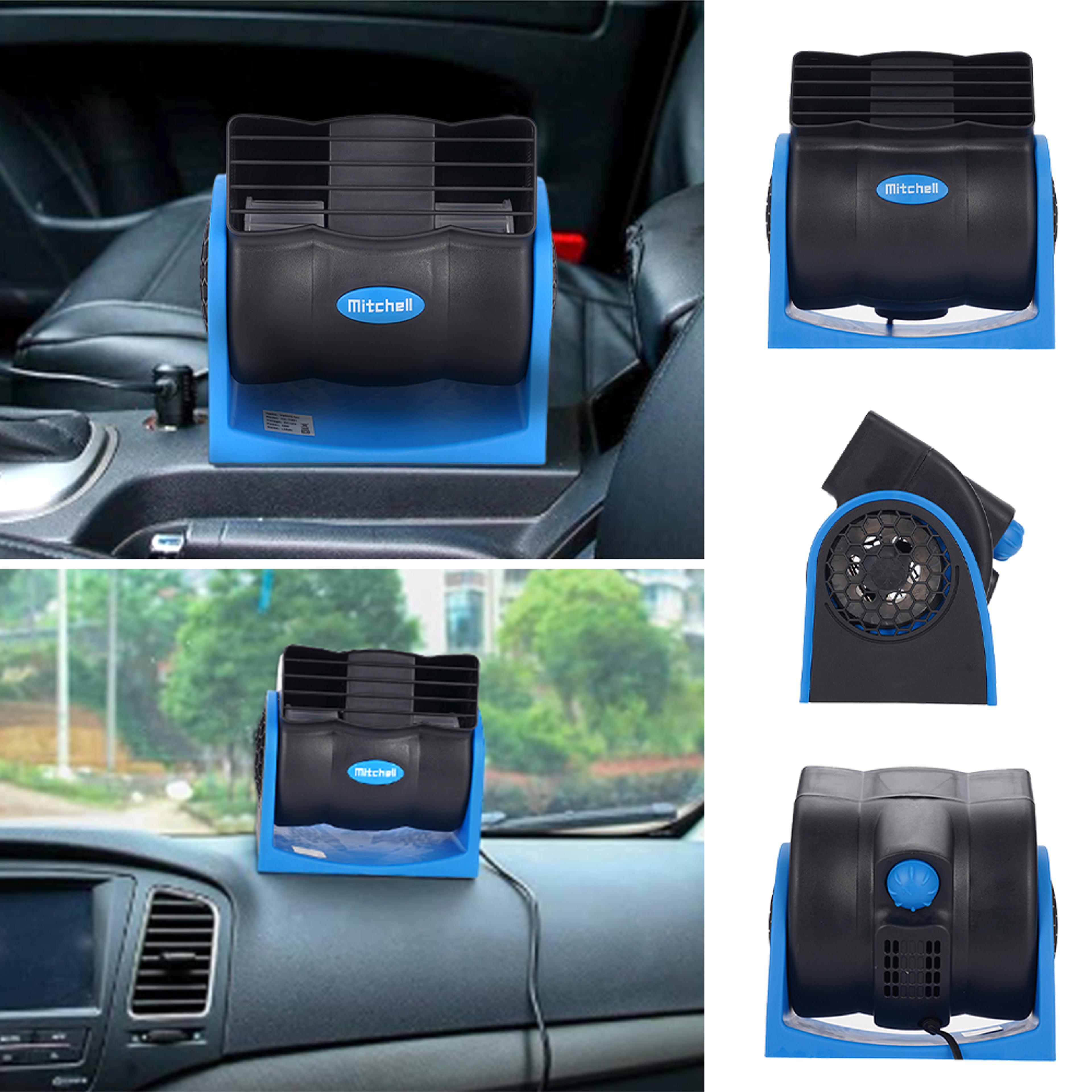 Car Cooling Fan With Adjustable Speed  Cigarette Lighter Plug Portable Air Cooler 3