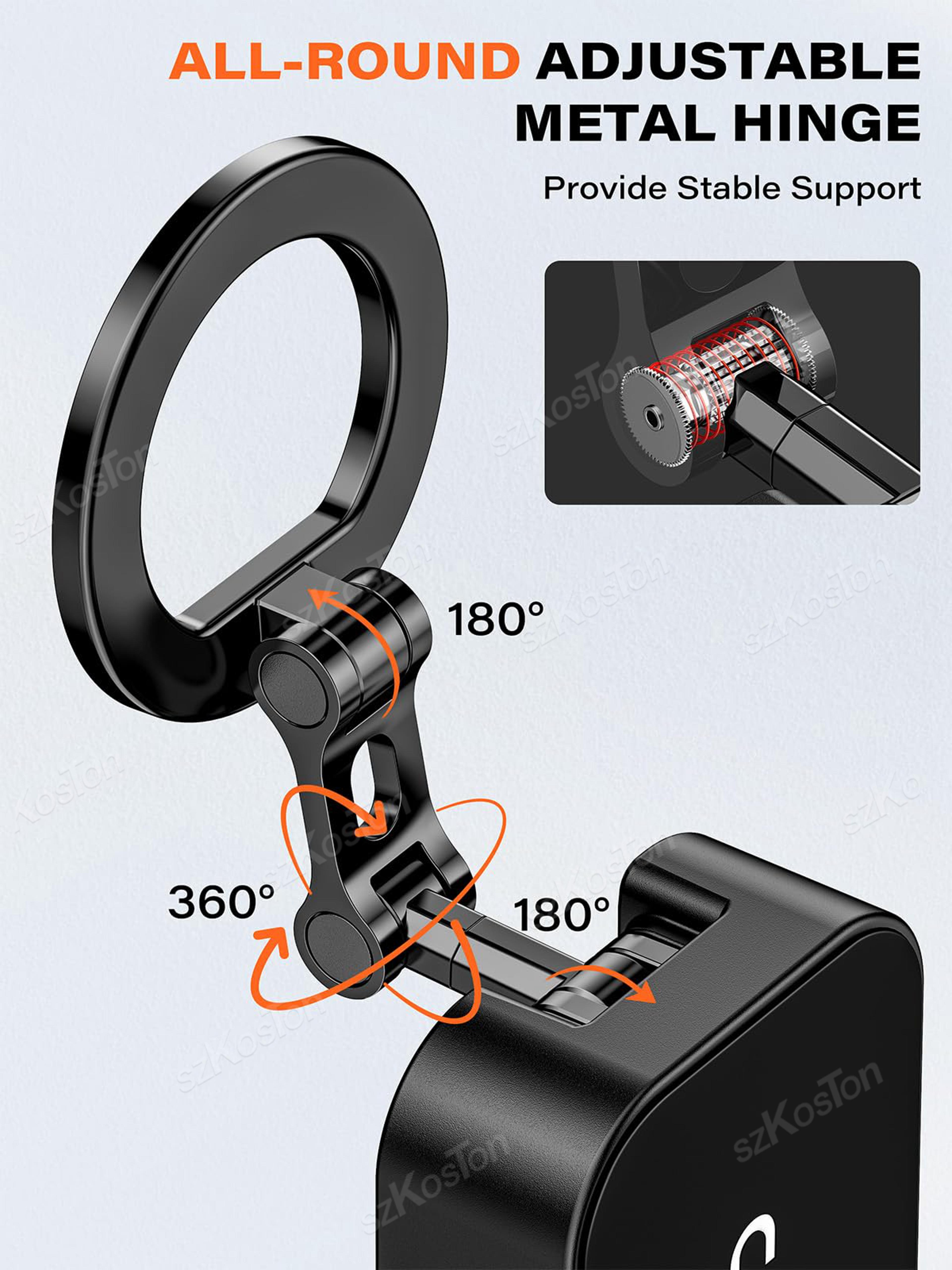 Magnetic Phone Holder With Tray Table Phone Mount  Universal Clamp 3